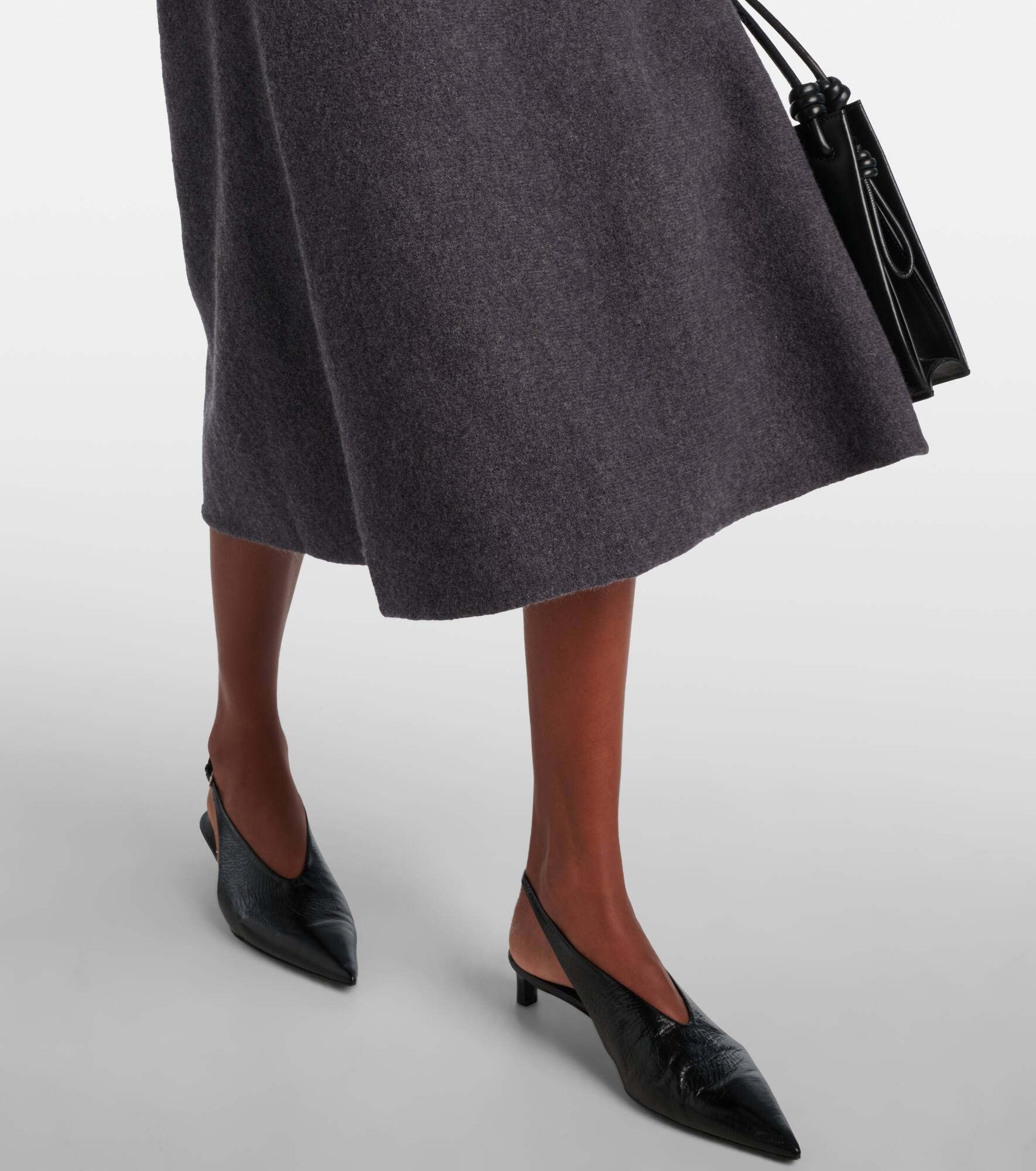 Wool midi skirt - 5