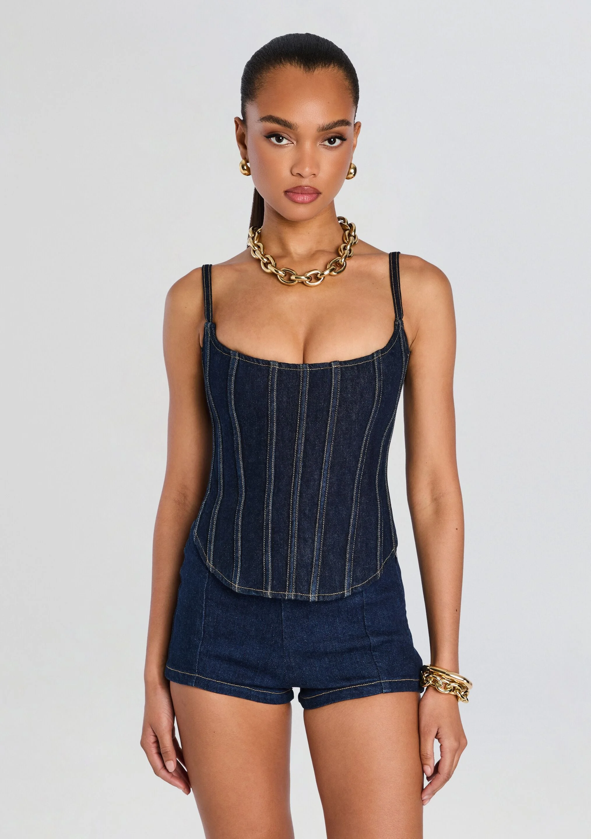 MARISHKA DENIM TOP - 1