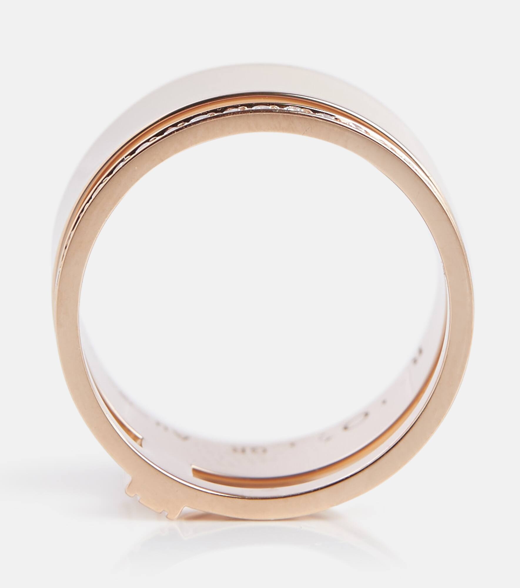 Berbere Module 18kt rose gold ring with diamonds - 4