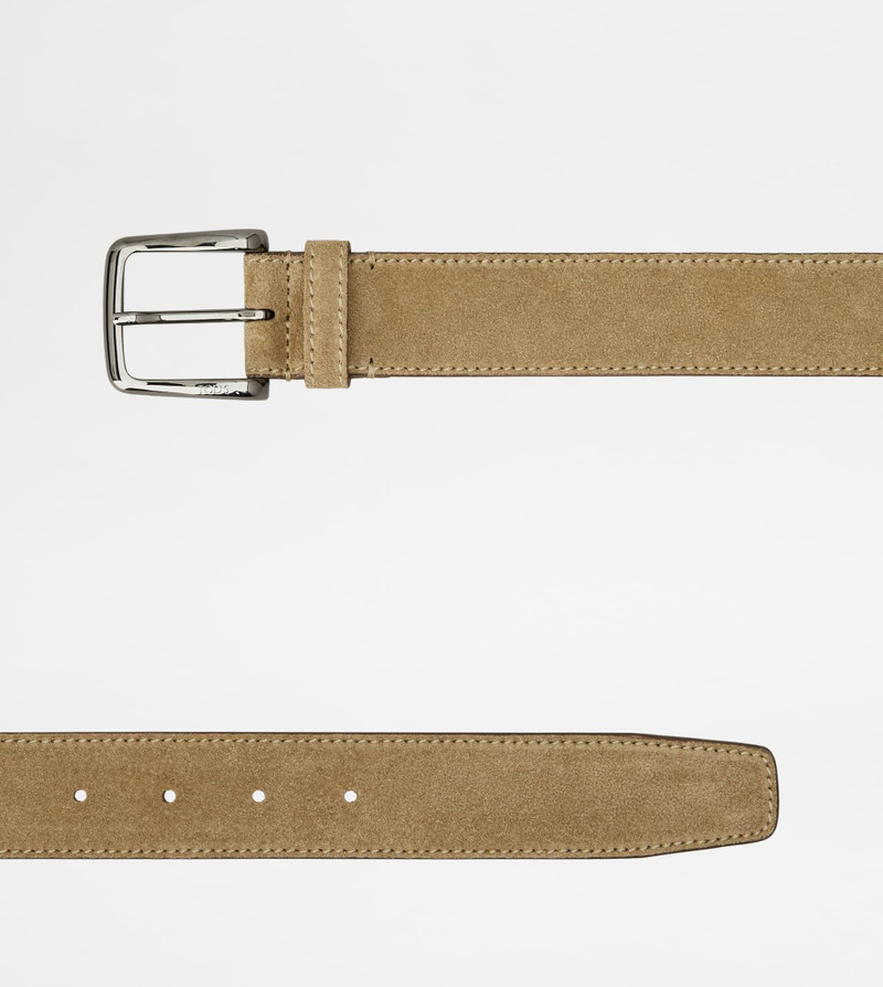 Tod's BELT IN SUEDE - BEIGE outlook