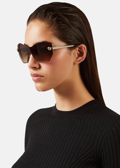 VERSACE Glam Medusa Shield Sunglasses outlook