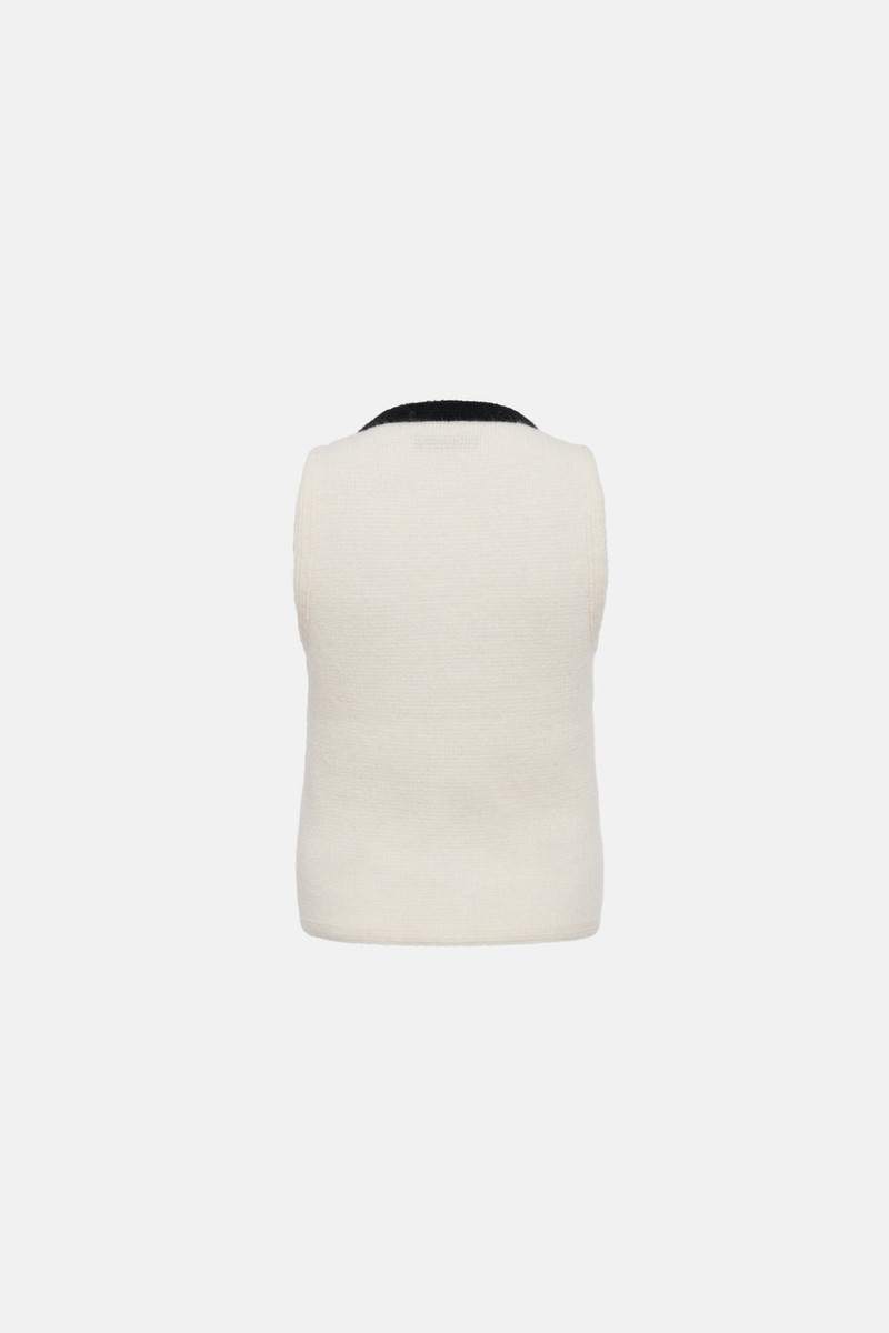 Alessandra Rich ALPACA KNITTED VEST outlook