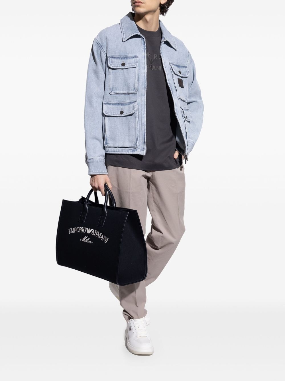 logo patch trainers - 5