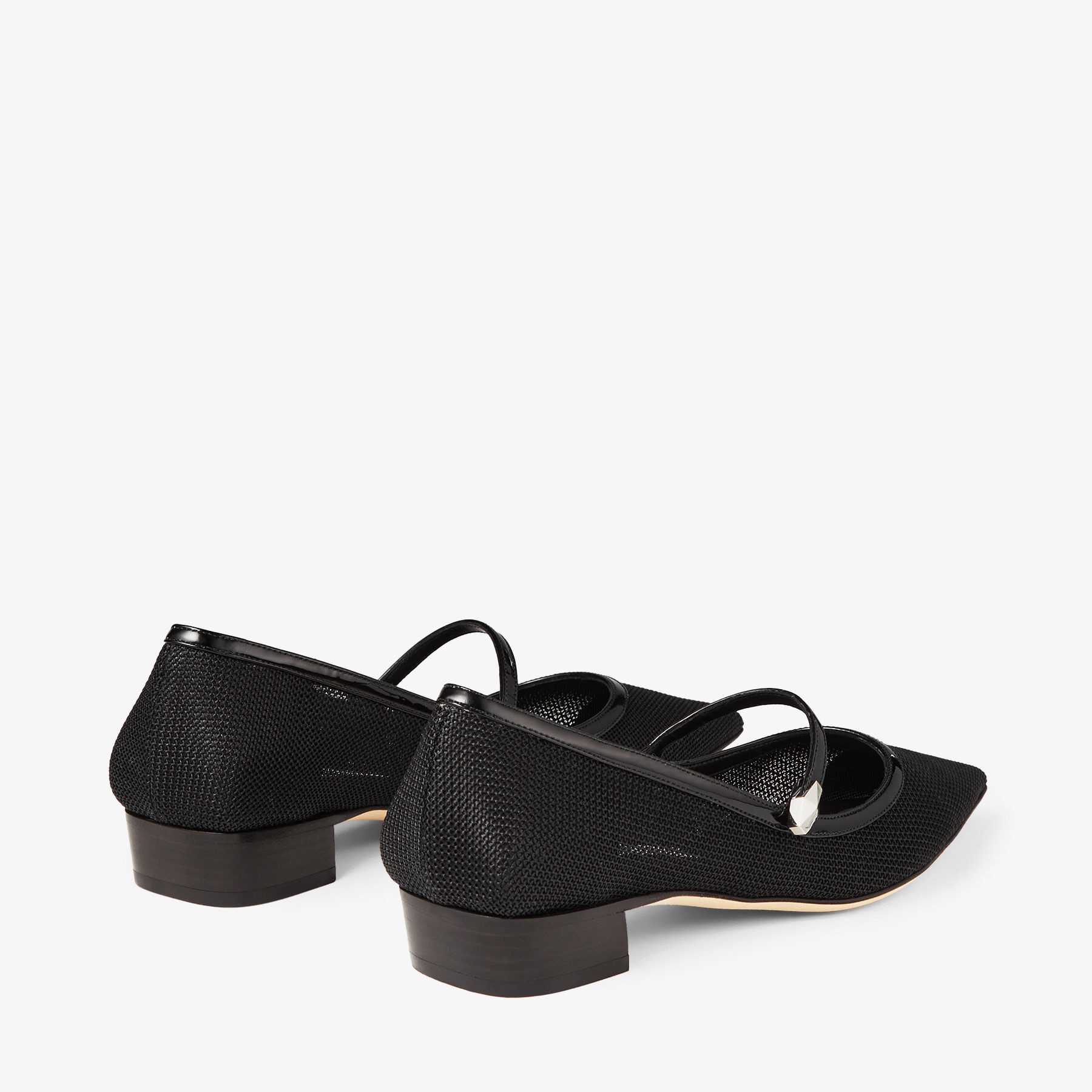 Carolyn Flat
Black Mesh & Patent Leather Flats - 6