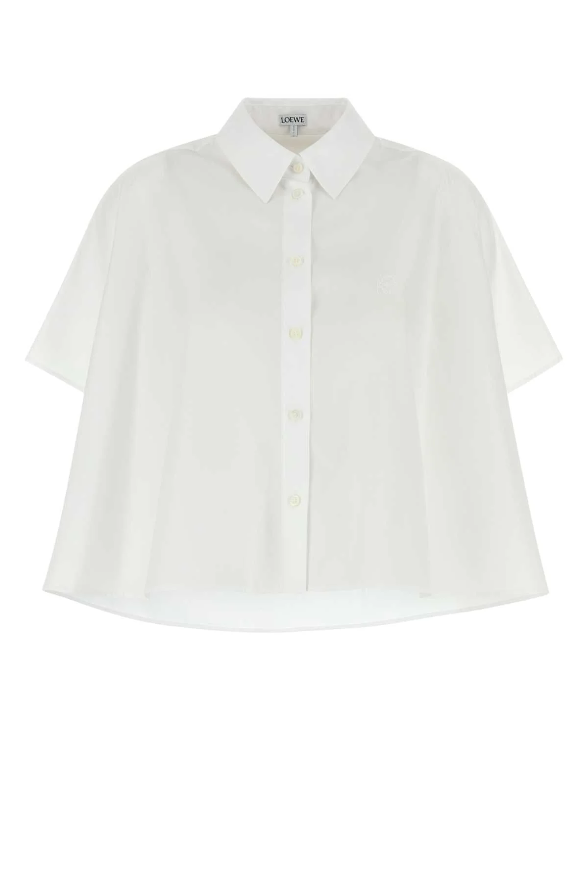Loewe Women White Poplin Oversize Shirt - 1