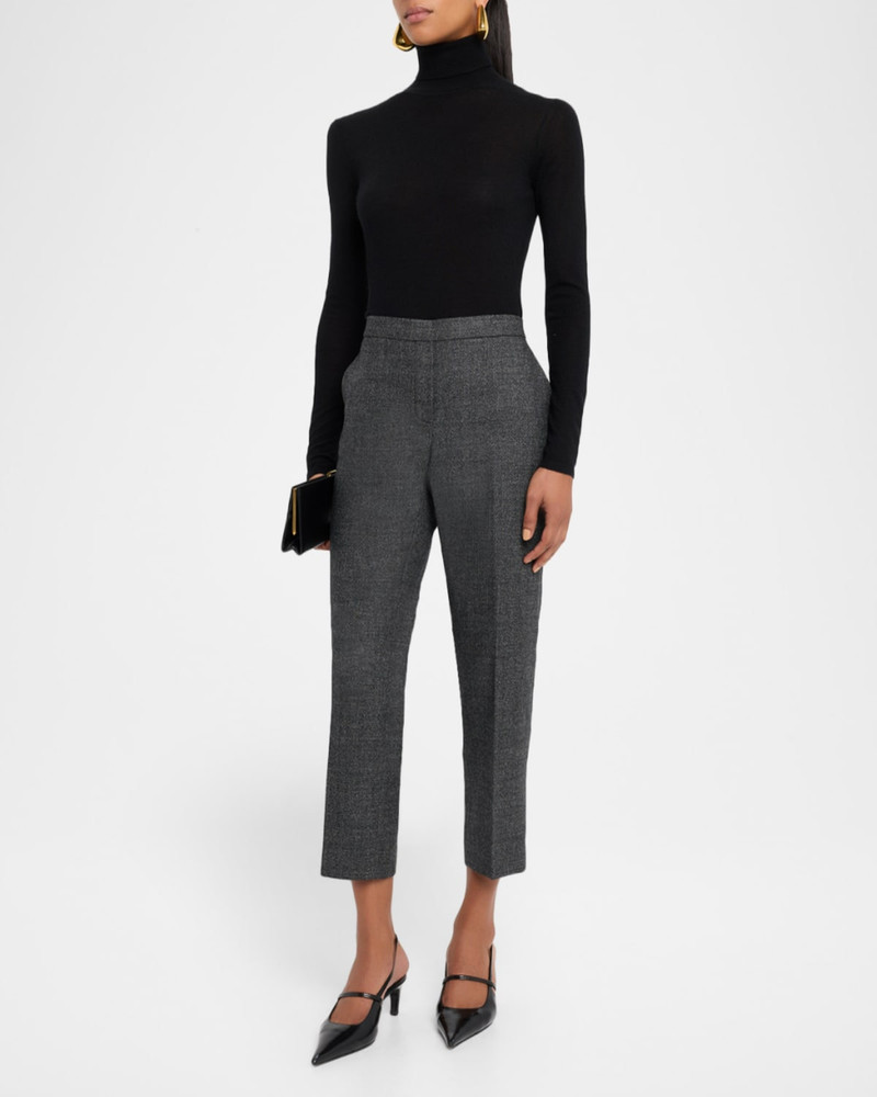 Theory Pull-On Slim Wool Trousers outlook
