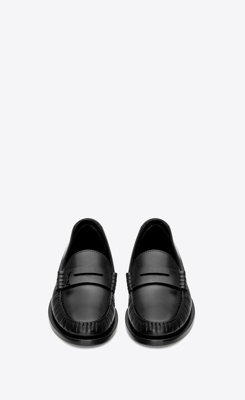 SAINT LAURENT le loafer penny slippers in smooth leather outlook