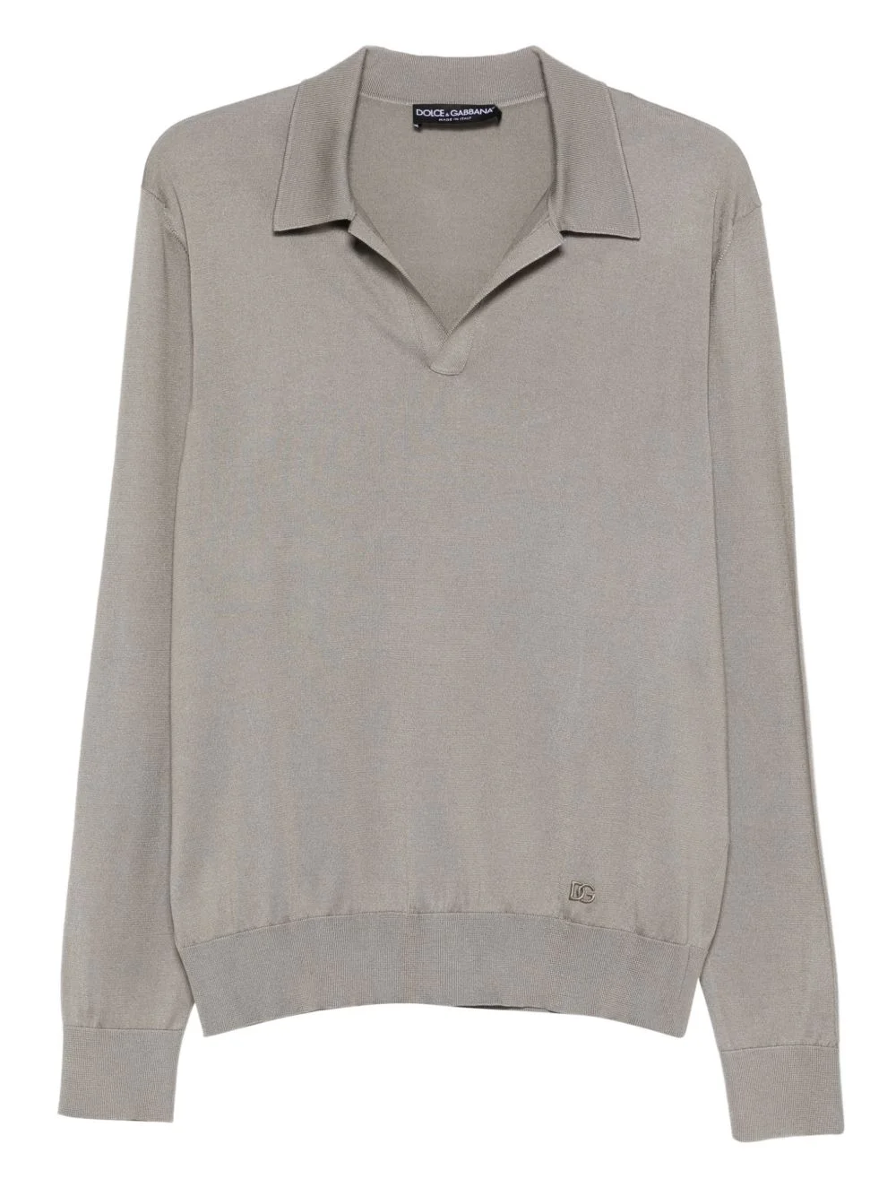 collared long-sleeve T-shirt - 1