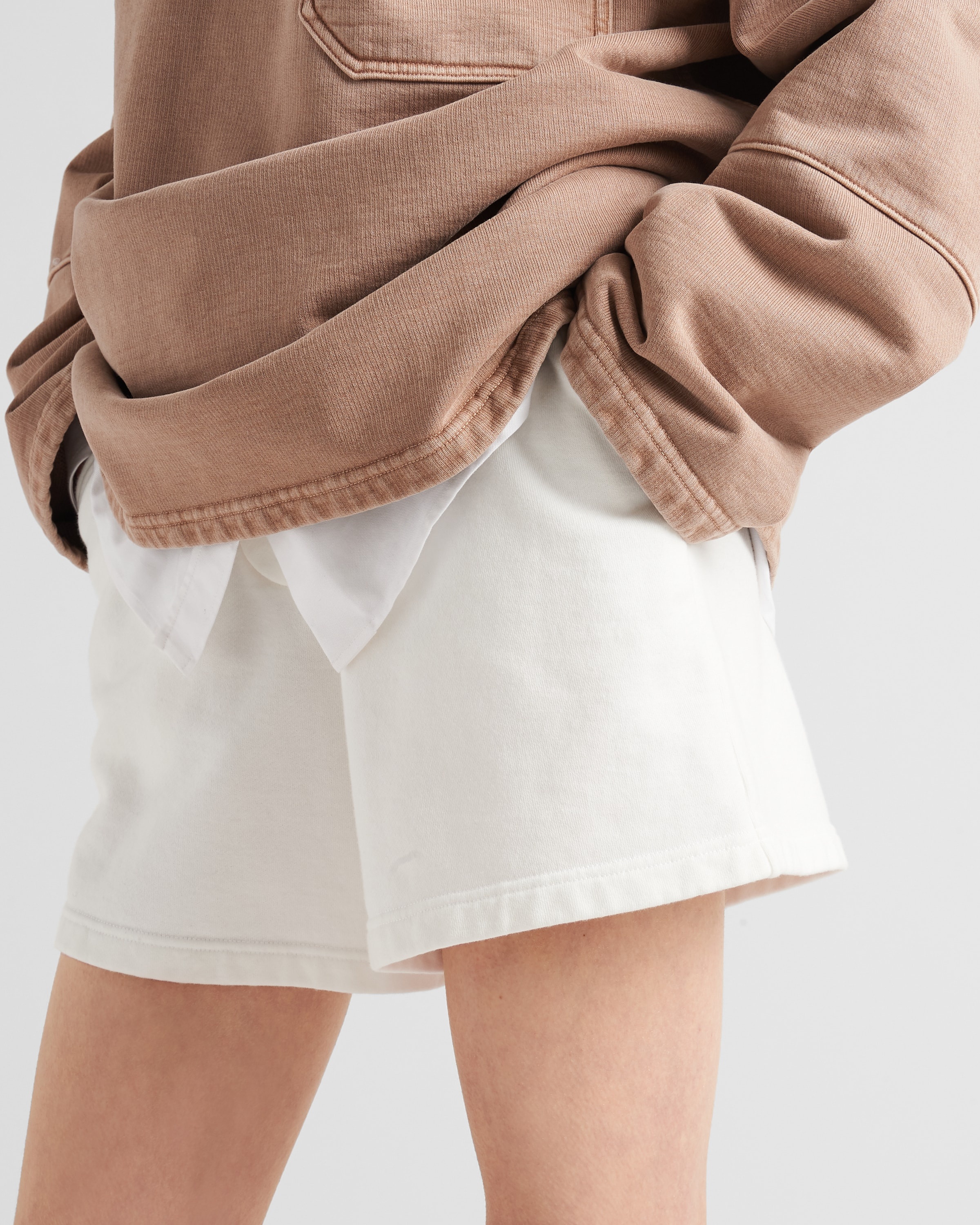 Cotton fleece shorts - 3