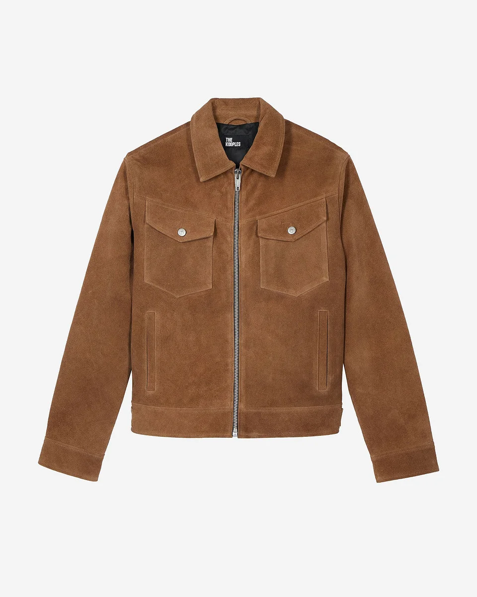 CAMEL SUEDE JACKET - 1