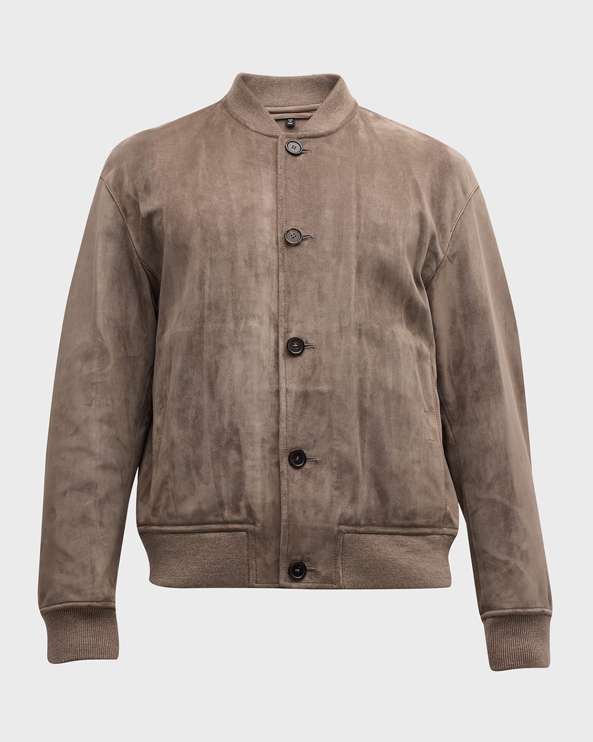 Men's Suede Blouson Jacket - 1