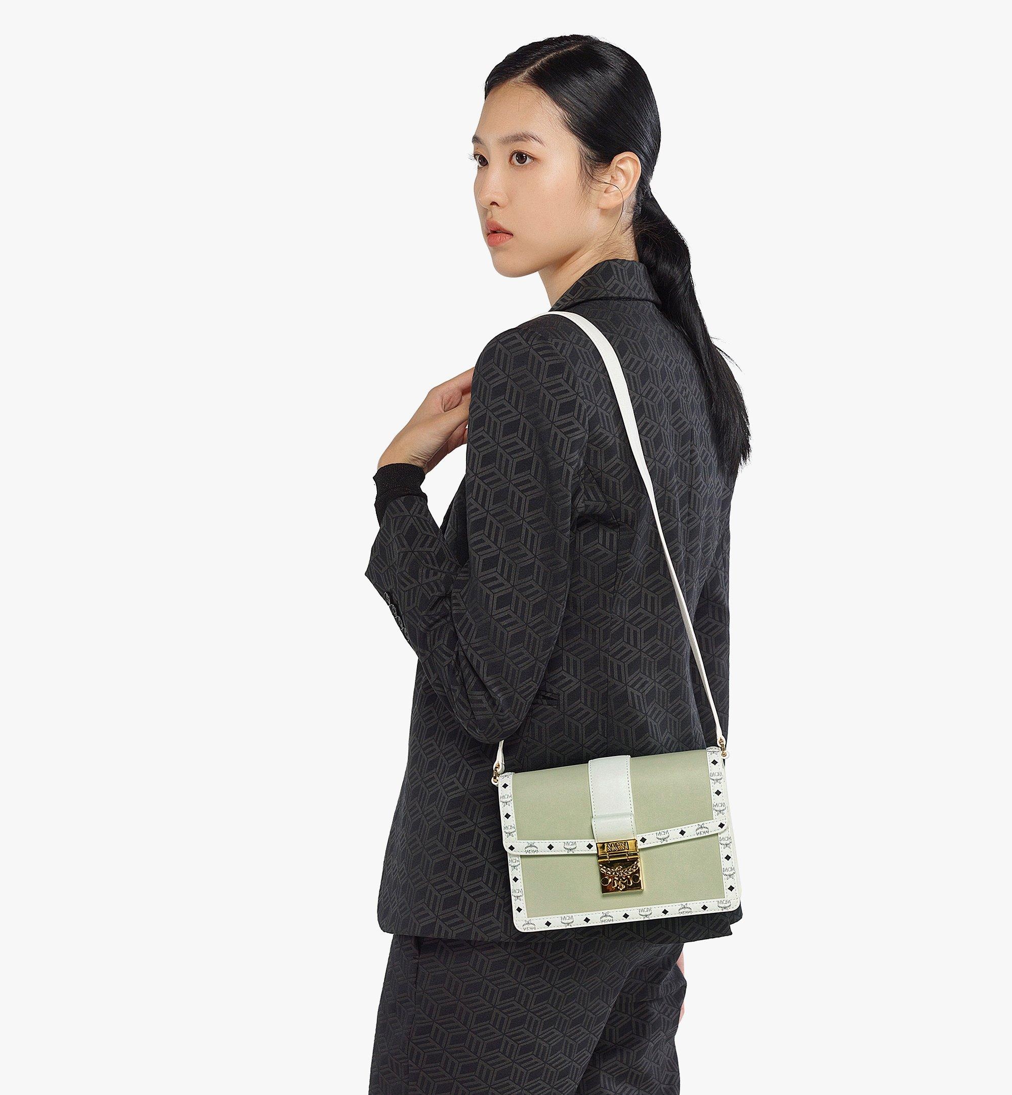 Tracy Shoulder Bag in Leather Visetos Mix - 6