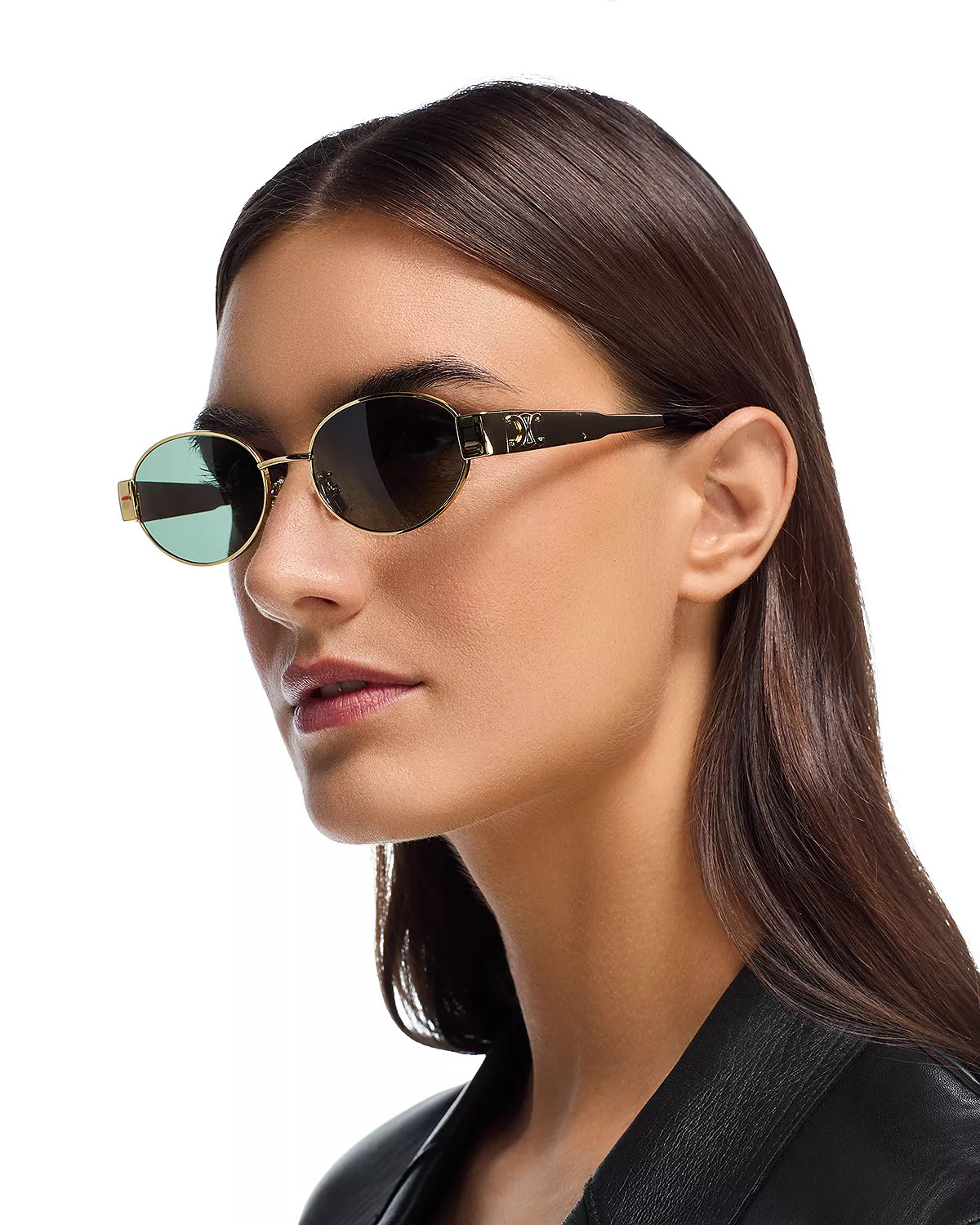 Triomphe Metal Round Sunglasses, 54mm - 2