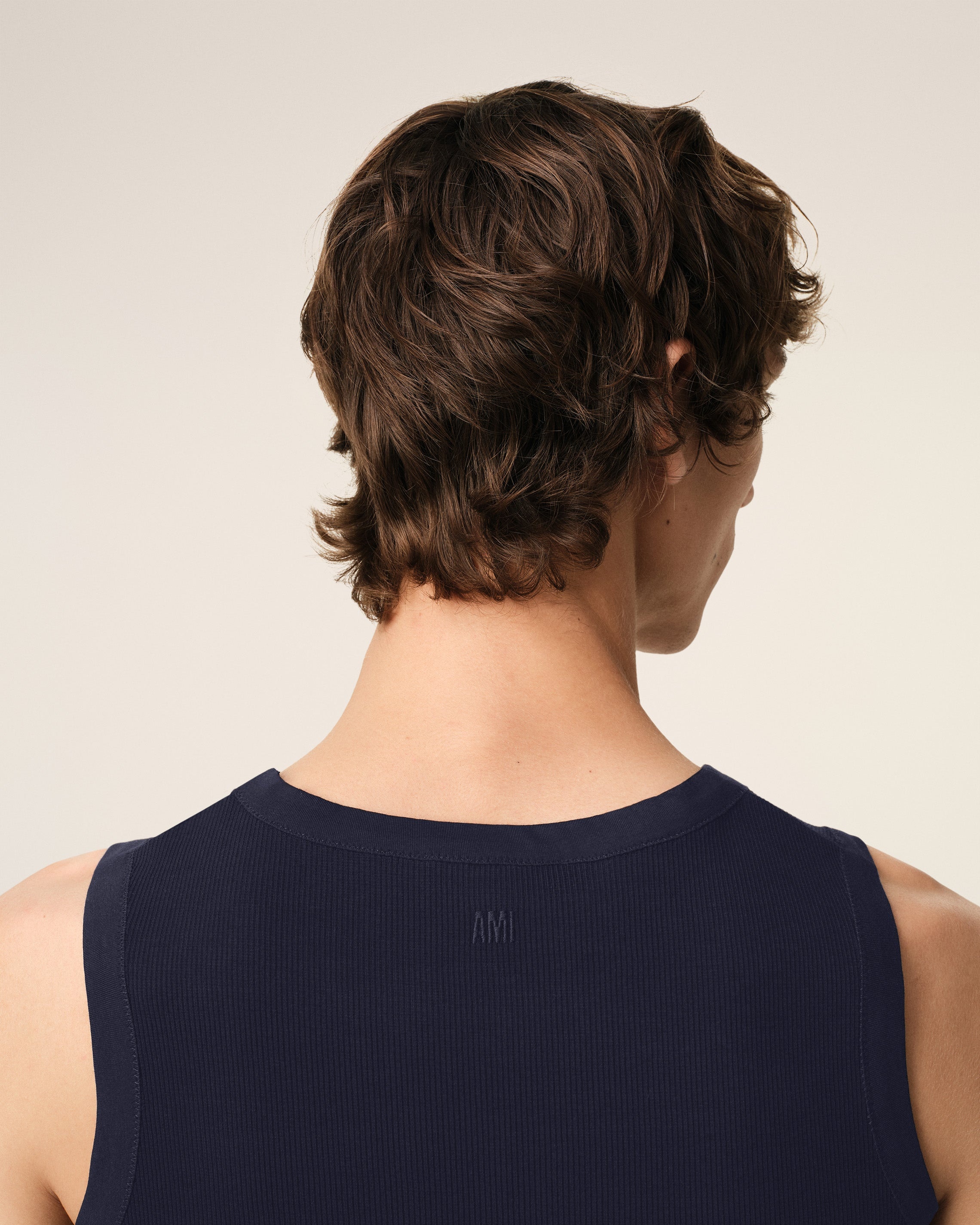 NAVY COTTON RIB AMI DE COEUR TANKTOP - 4