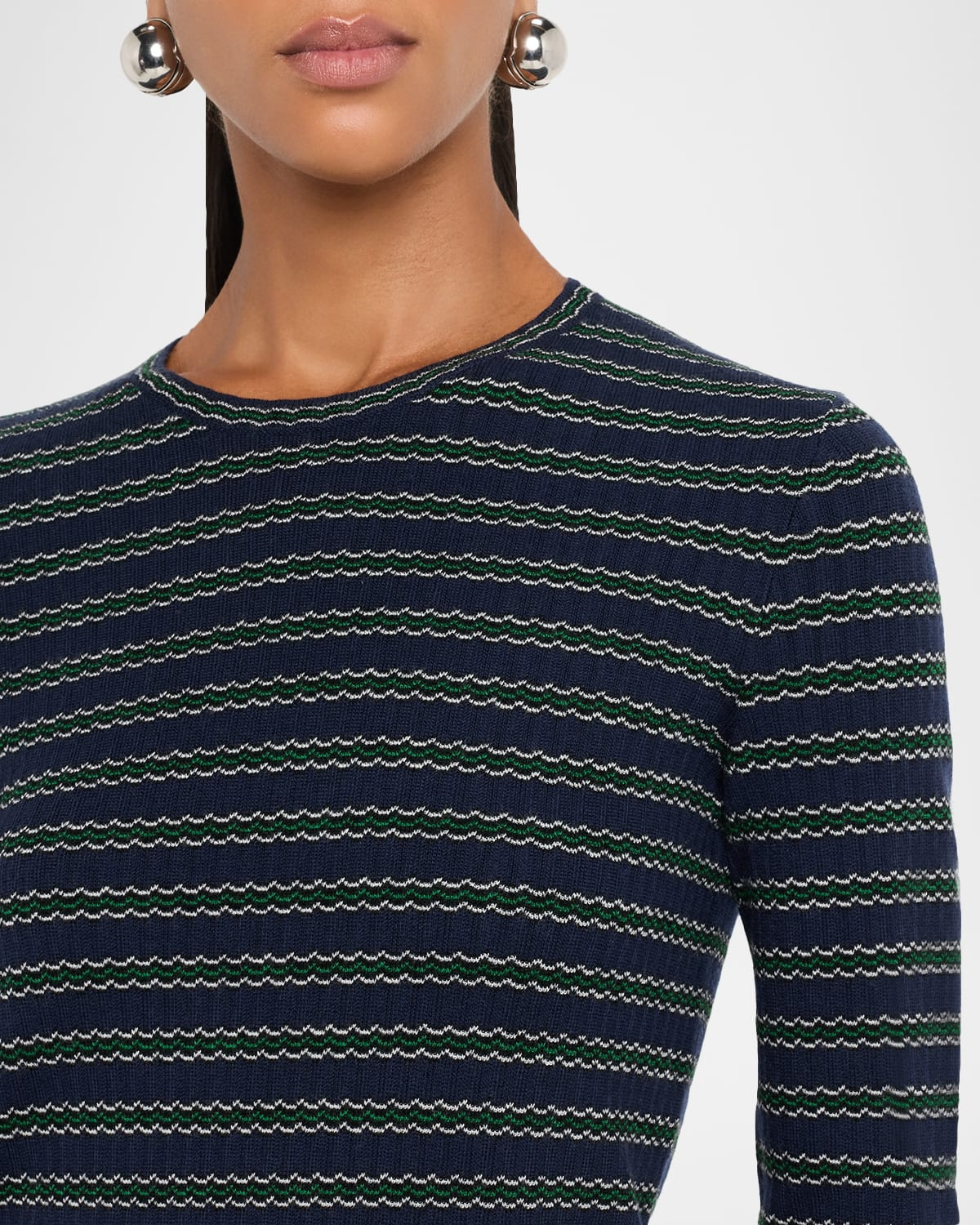 Stripe Long-Sleeve Top - 5