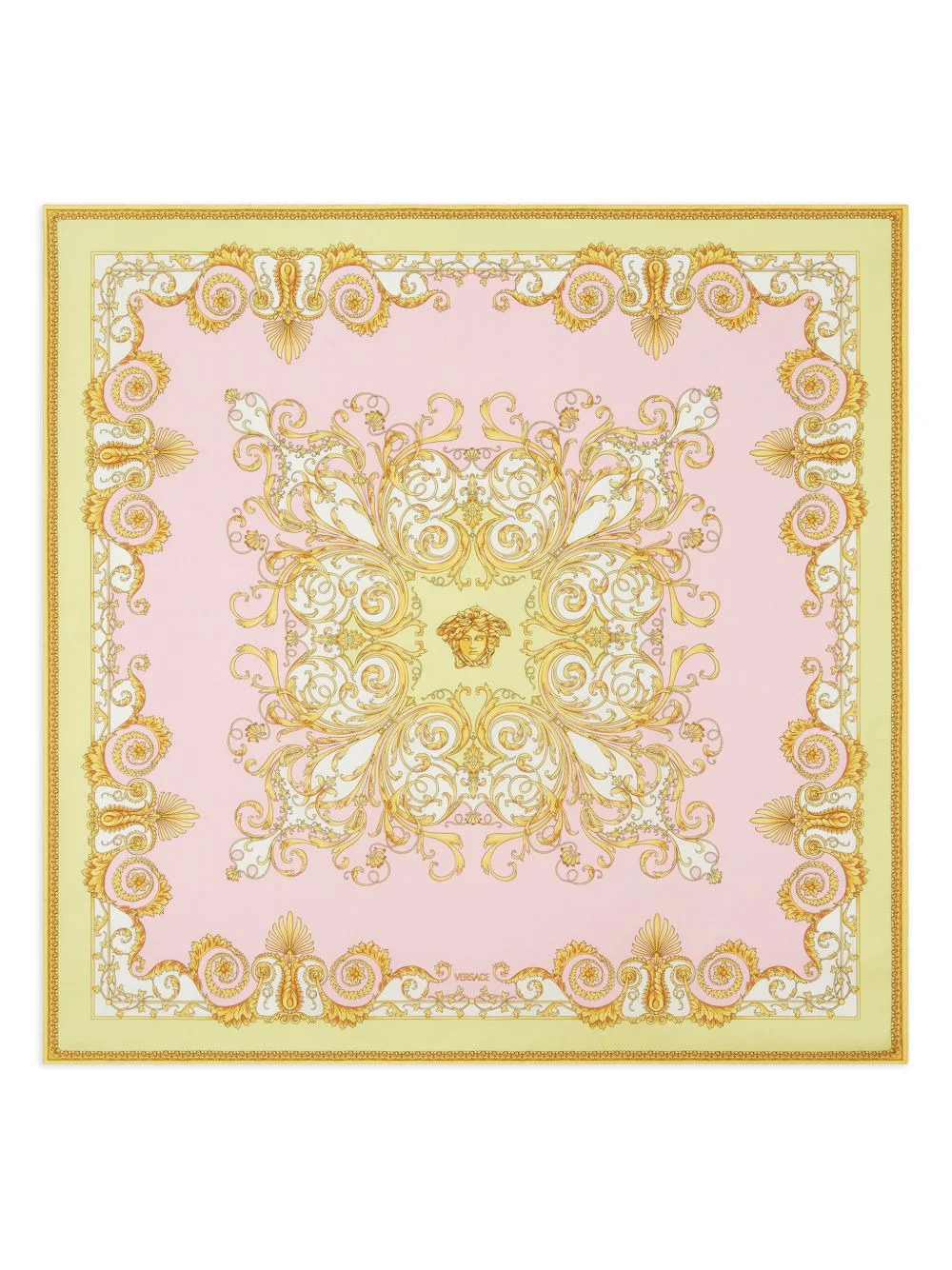 Spring Barocco printed silk scarf - 1