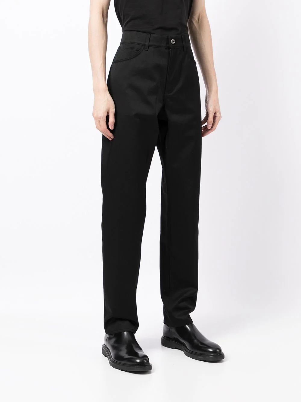 Gabardine cotton trousers - 3