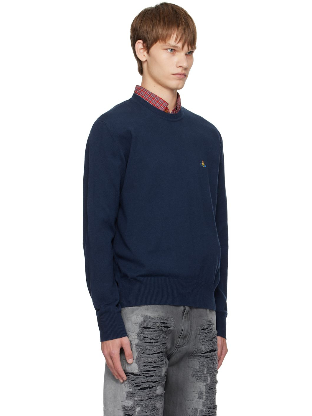 Navy Alex Sweater - 2