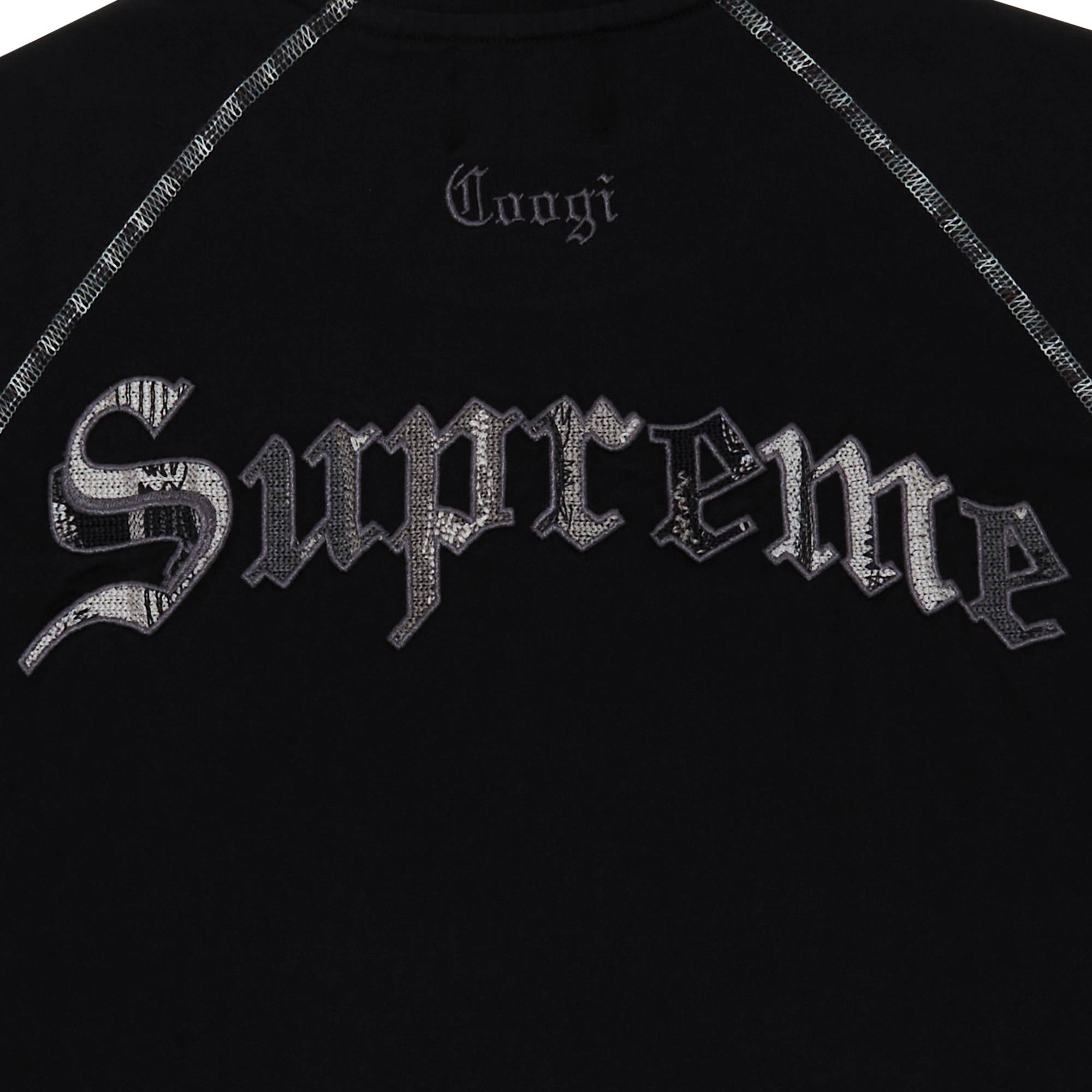 Supreme x Coogi Raglan Short-Sleeve Top 'Black' - 3
