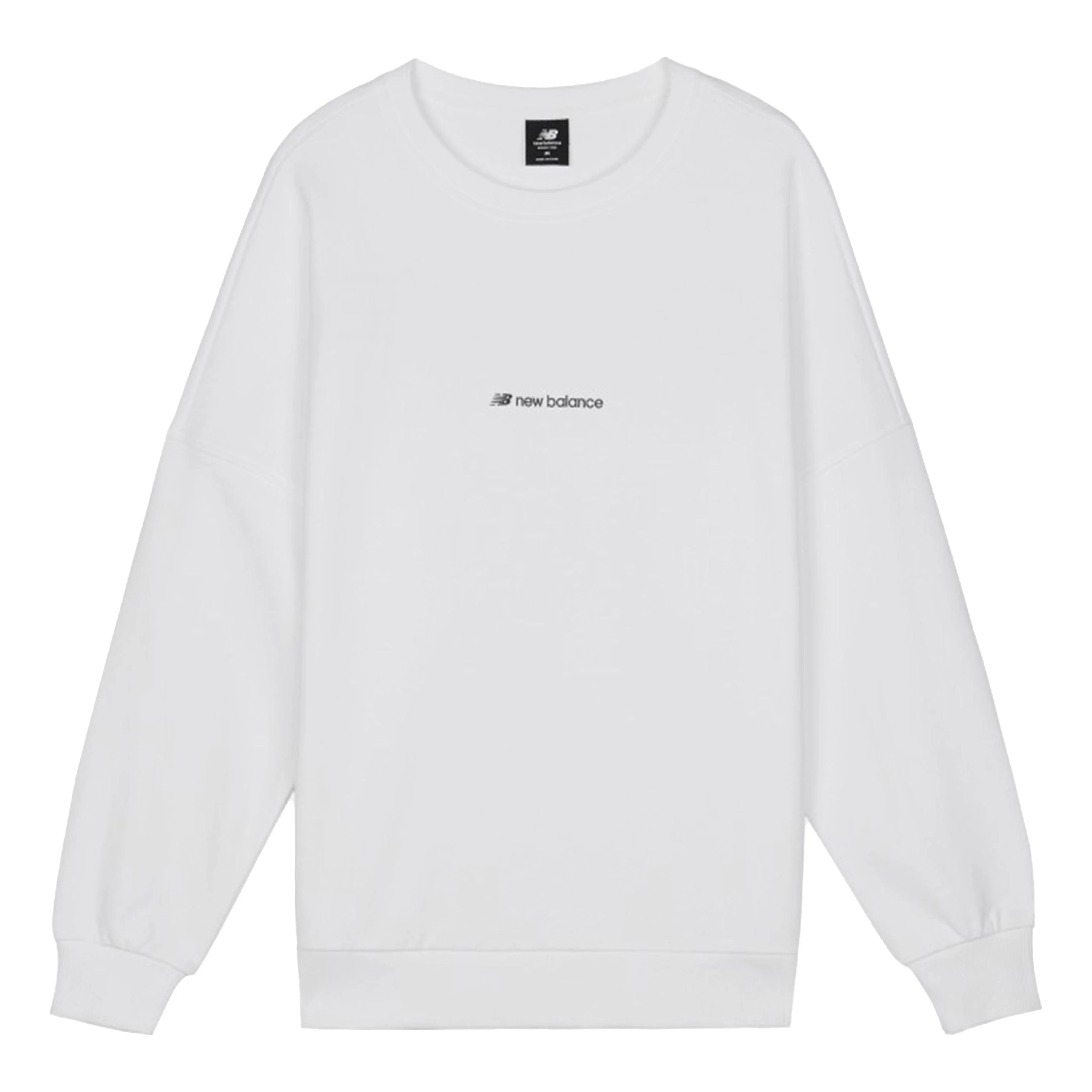 New Balance Long Sleeve Heathertech Tee Men's White AMT03332-MUN - 1