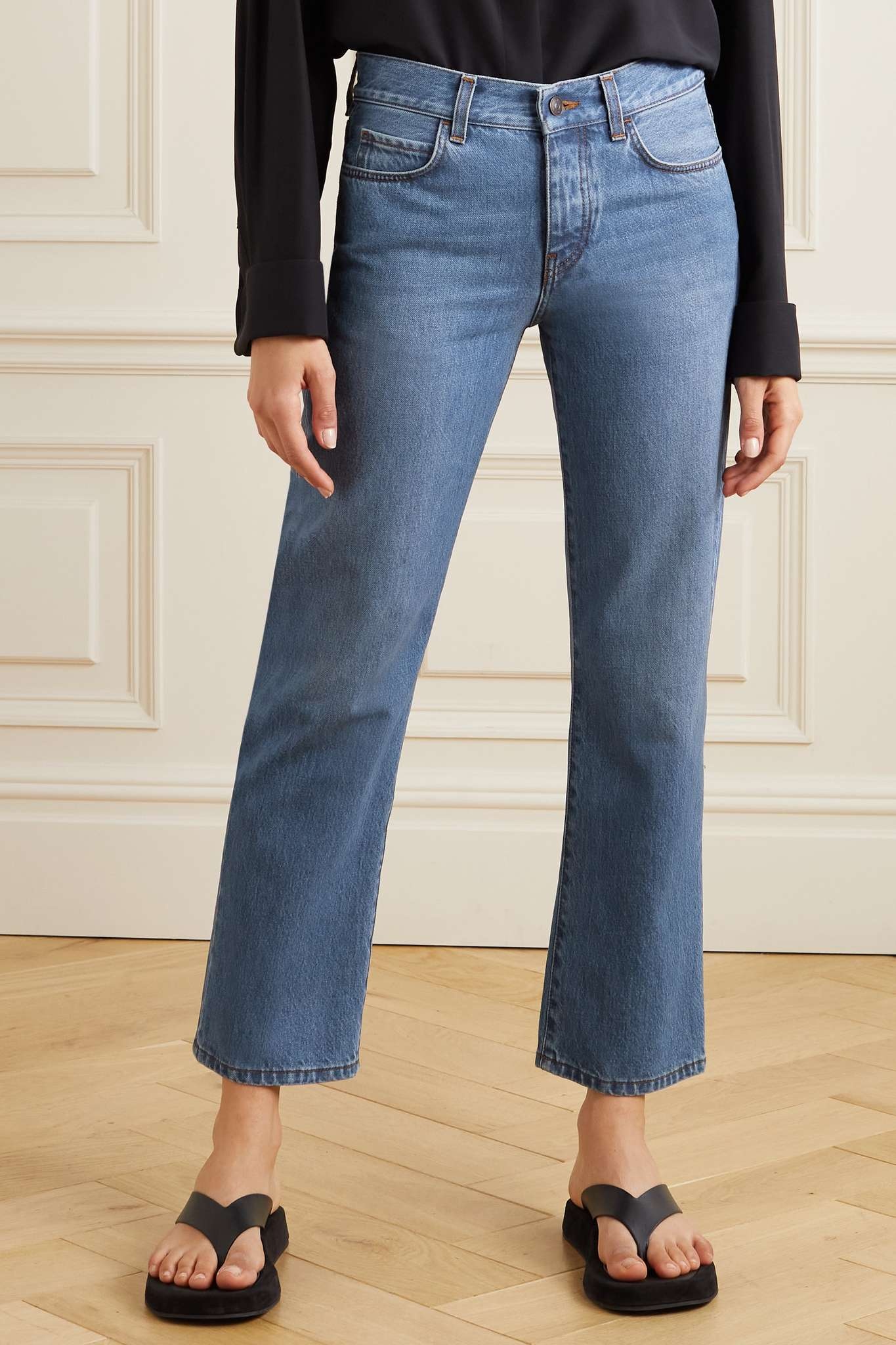 Goldin low-rise straight-leg jeans - 3