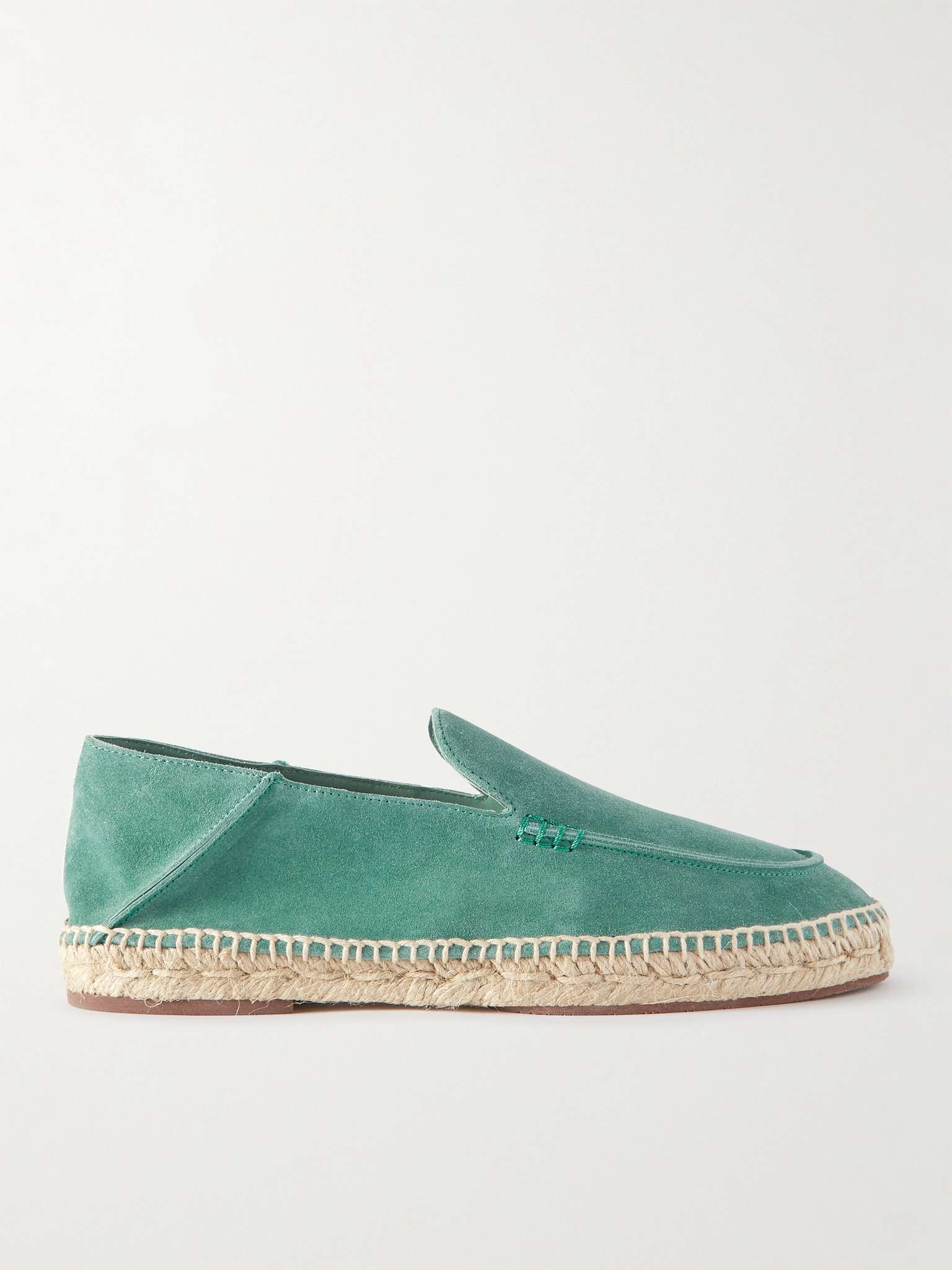 Loro Piana Seaside Walk Collapsible-Heel Suede Espadrilles ...