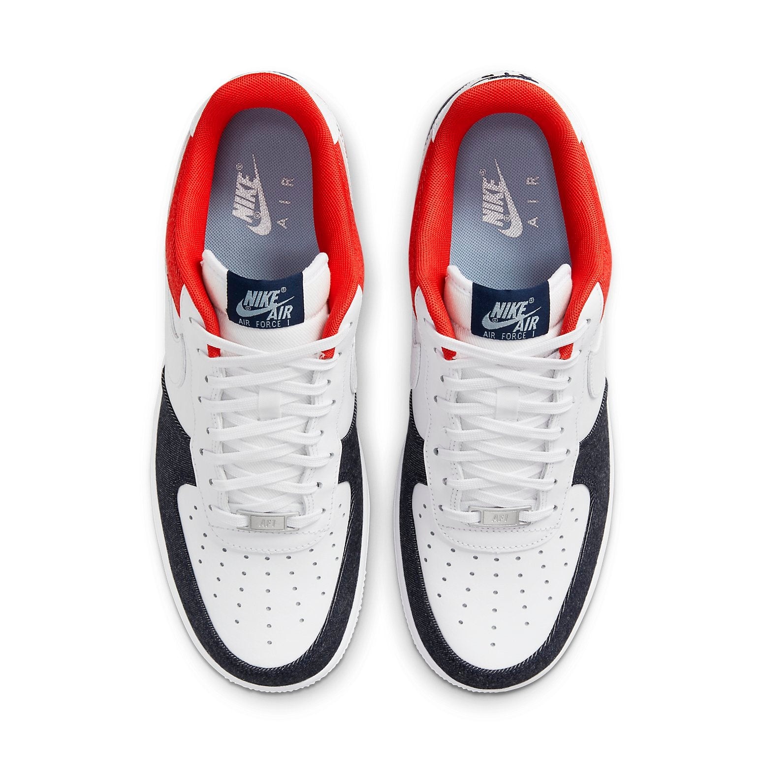Nike Air Force 1 '07 LX 'White Red Denim' DJ5174-100 - 4