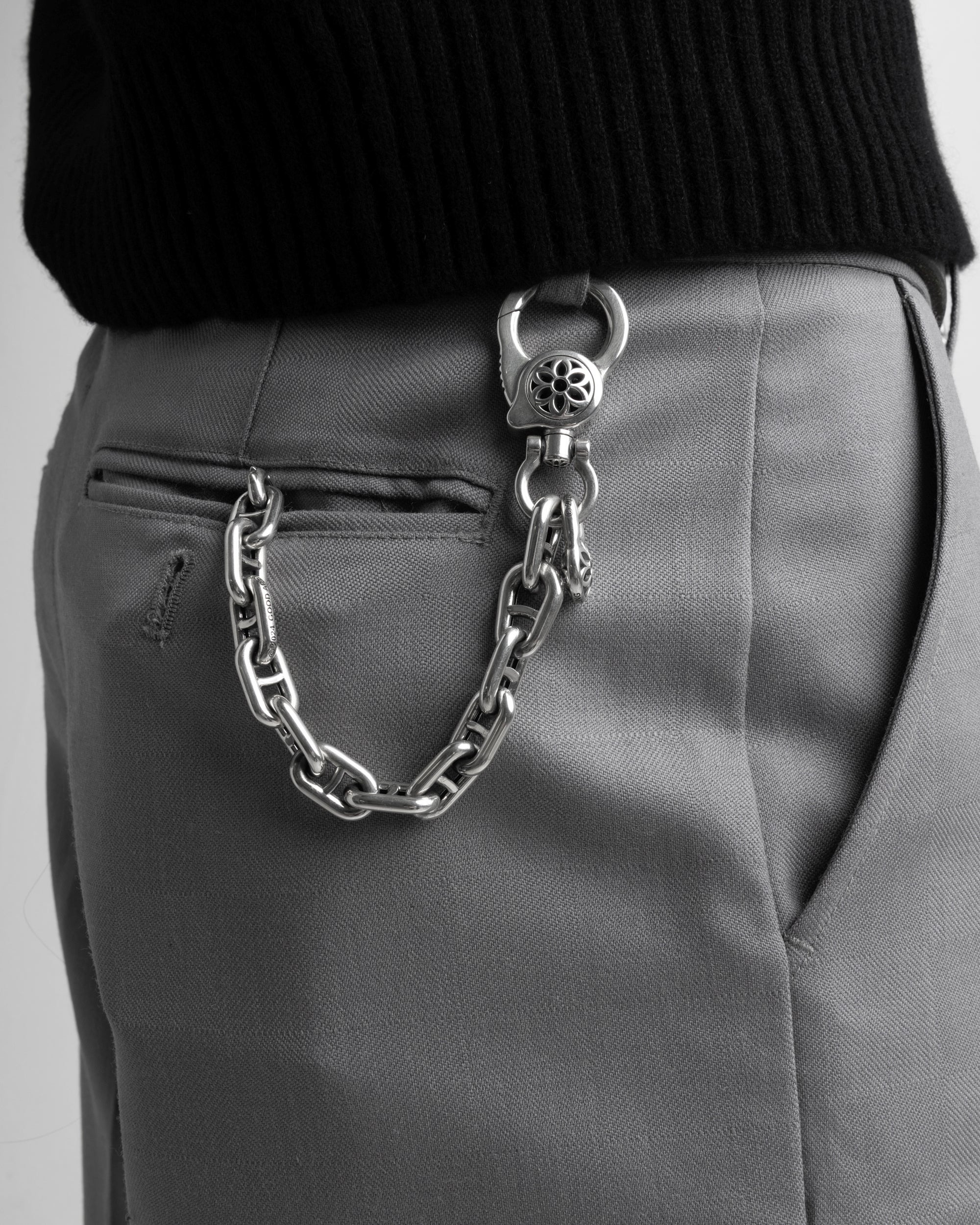 CLPS-8-M22-A-SHO GOOD ART HLYWD Clip 8 Model 22 Shorty Chain Size A - Sterling Silver - 2