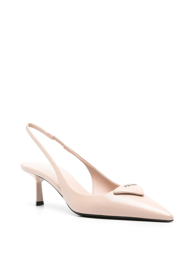 Prada 75mm slingback pumps outlook