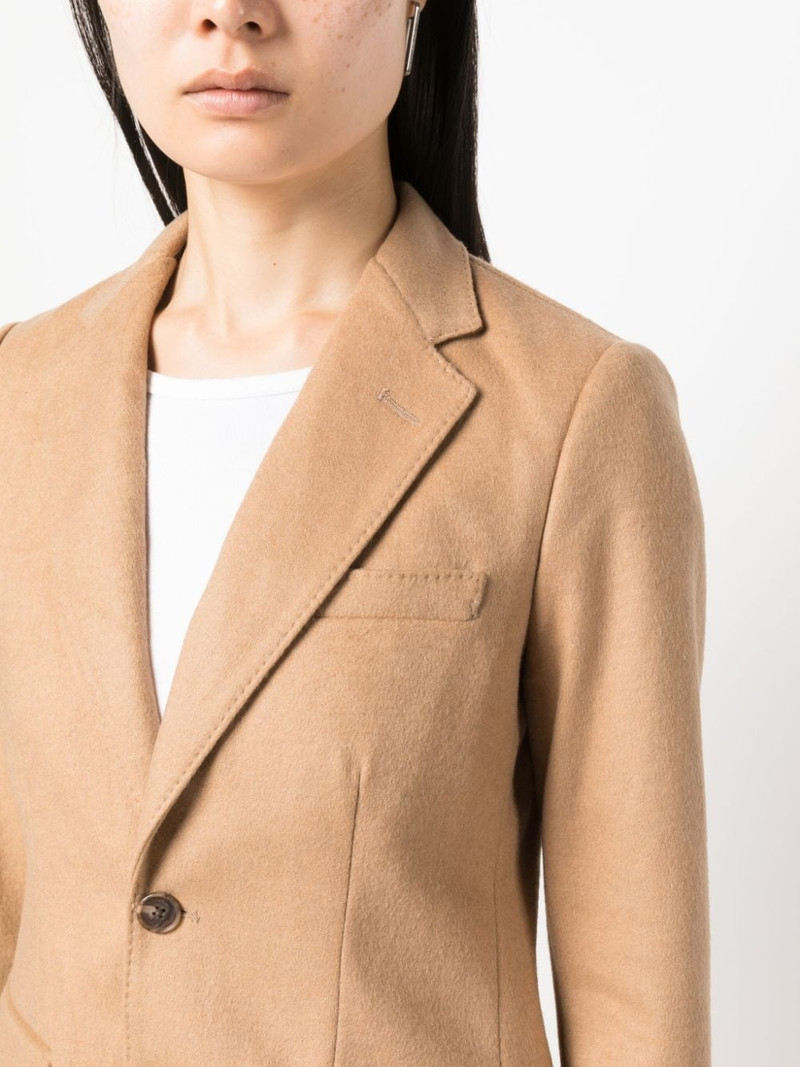 slim-cut single-breasted blazer 5