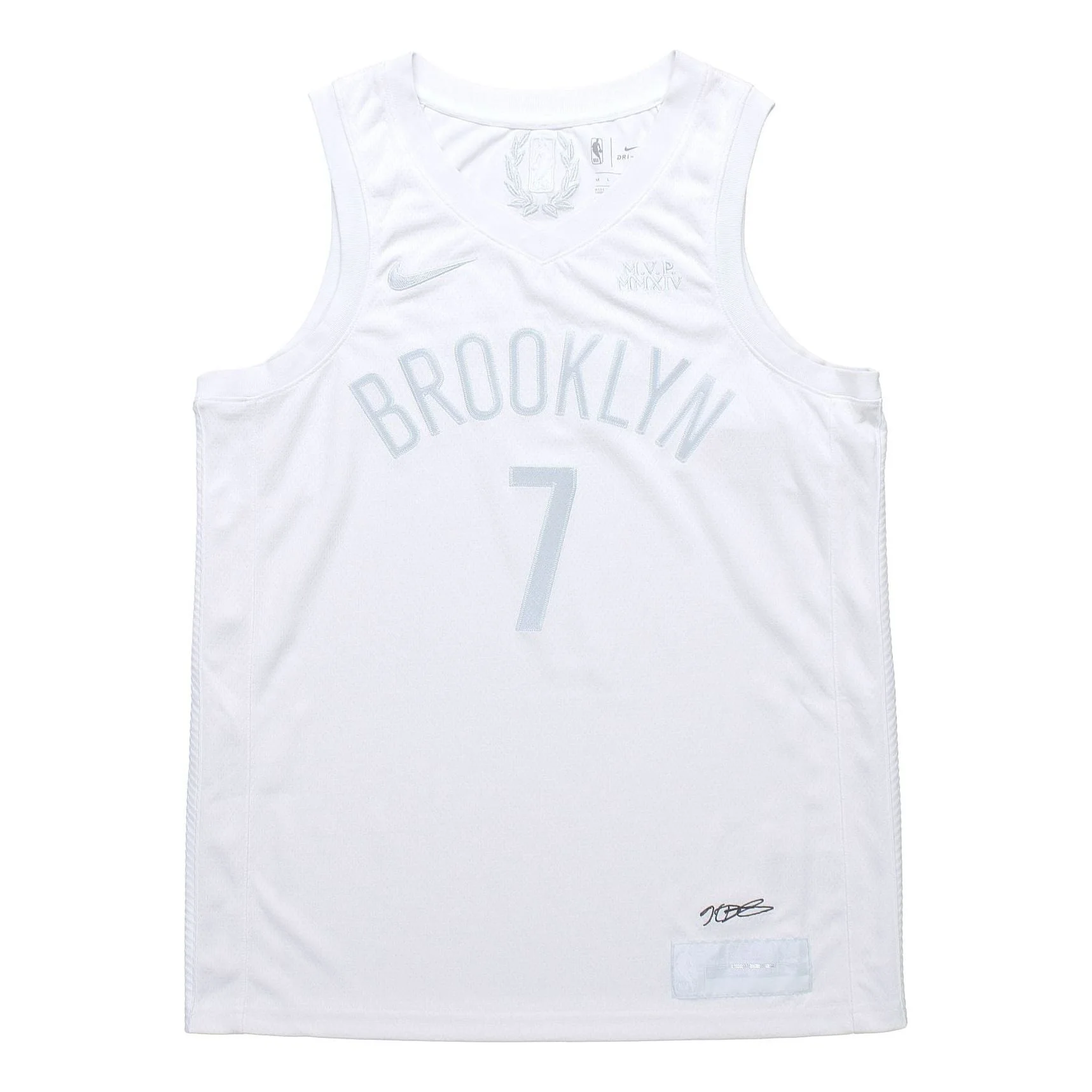 Nike Men Basketball NBA Jersey Kevin Durant 20 Swingmen Jersey Basket Pria White CW7449-100 - 1