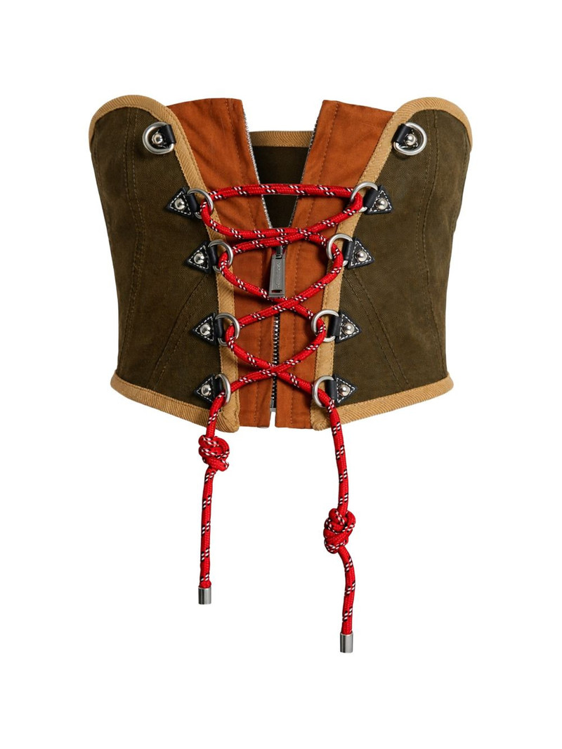 zip lace-up top 1