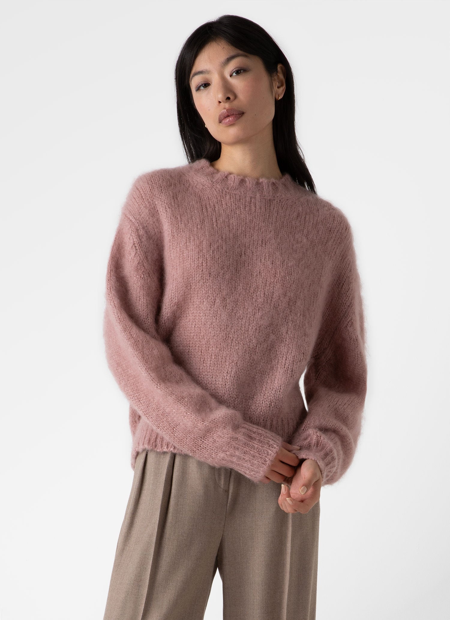 Mohair Silk Crew Neck Jumper - 2