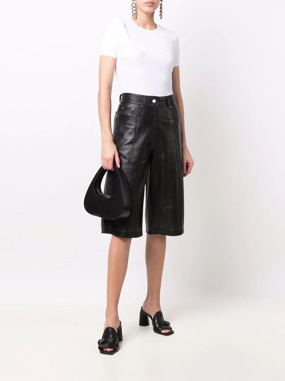 asymmetric twist T-shirt - 2