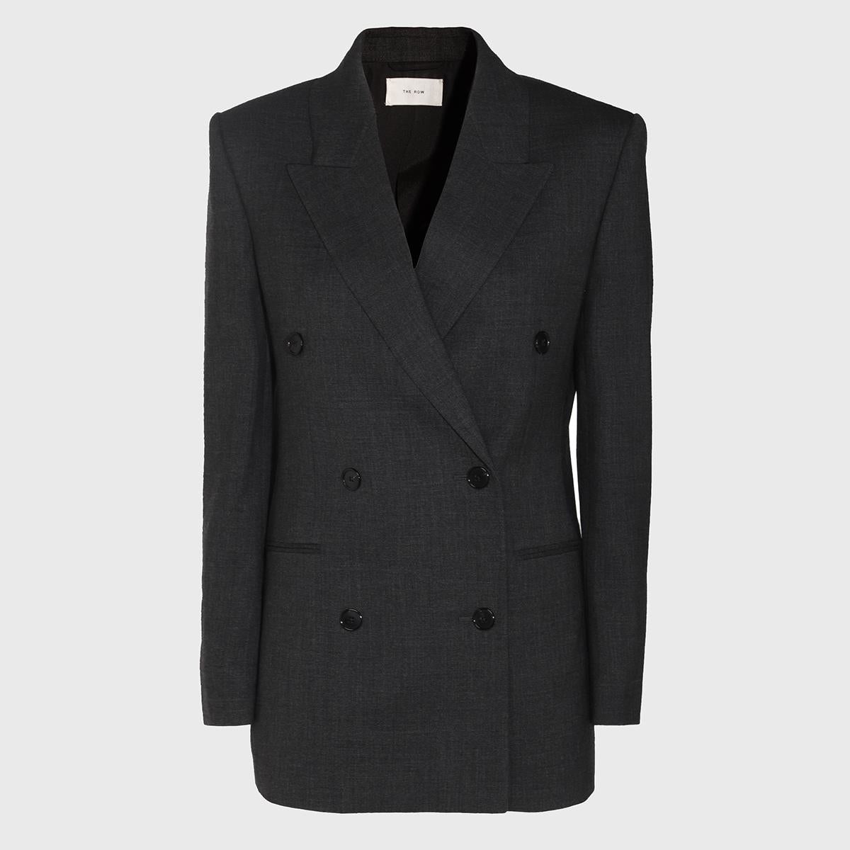 ［25ss新作］THE ROW Franny ウール製 ジャケット 8408W3461NVY The Row Franny Jacket in Wool | REVERSIBLE