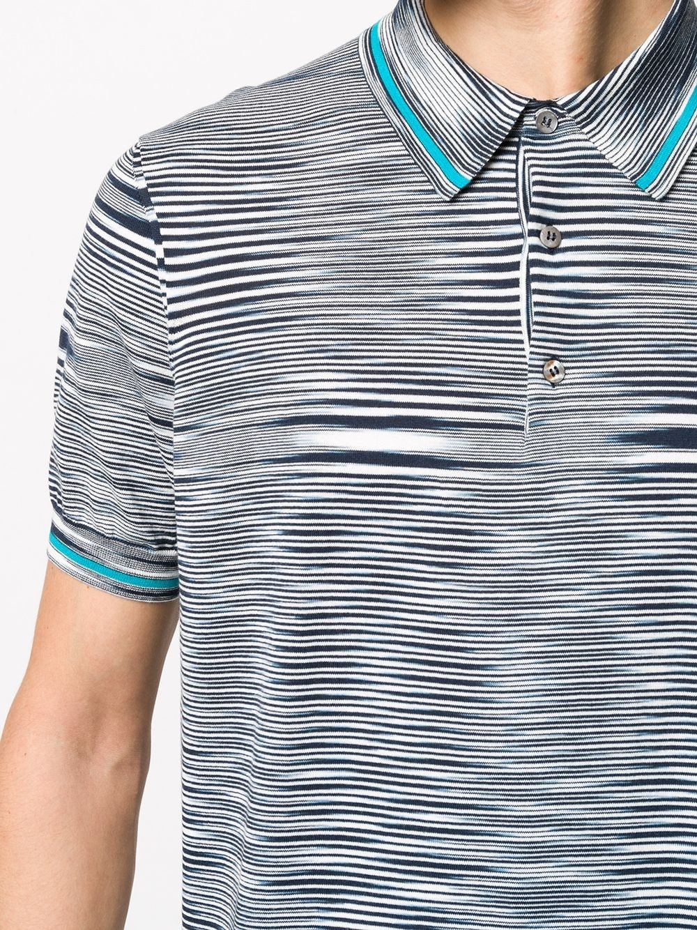 striped polo shirt - 5