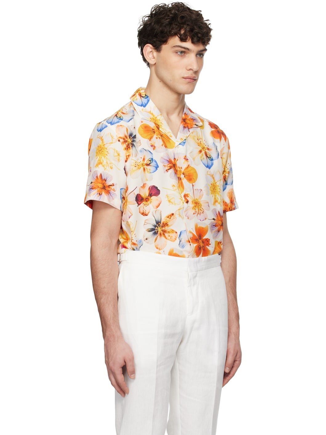 White & Orange Hibbert Shirt - 2