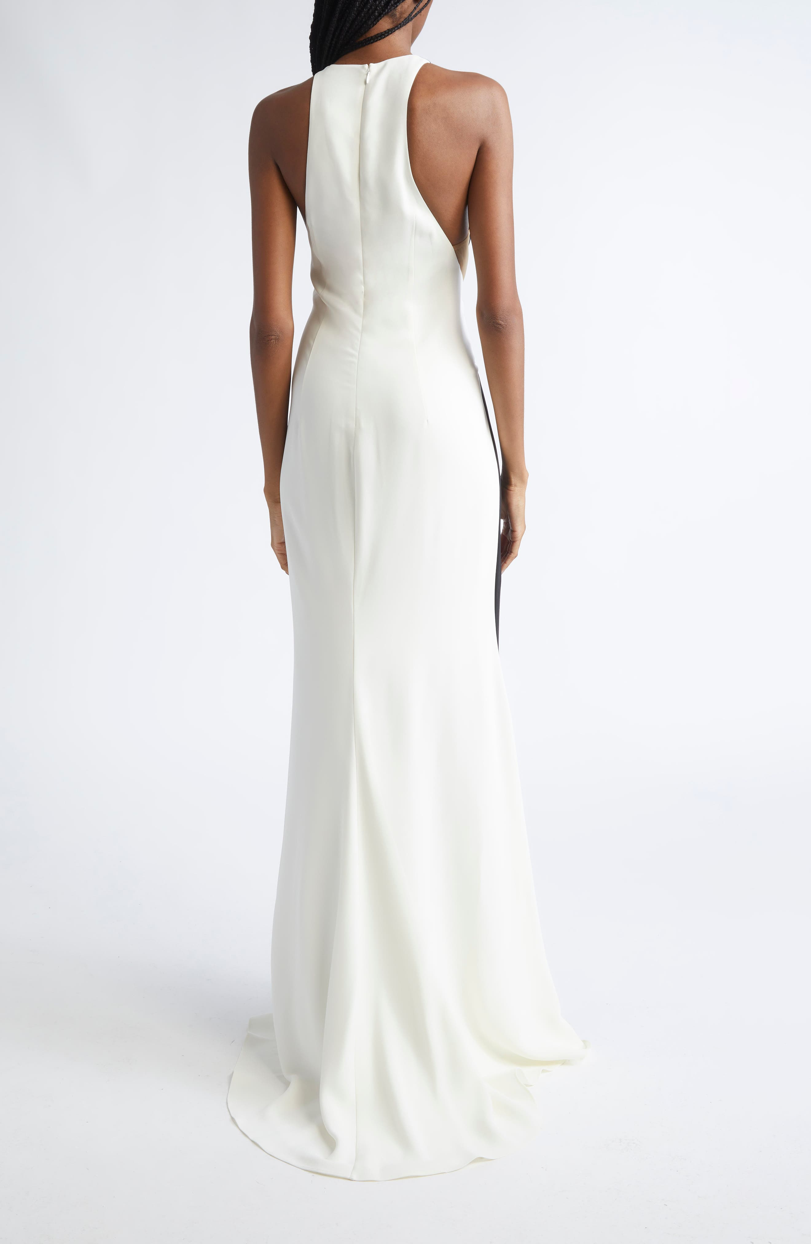 Stella McCartney Miracle Colorblock Gown in Black at Nordstrom - 2