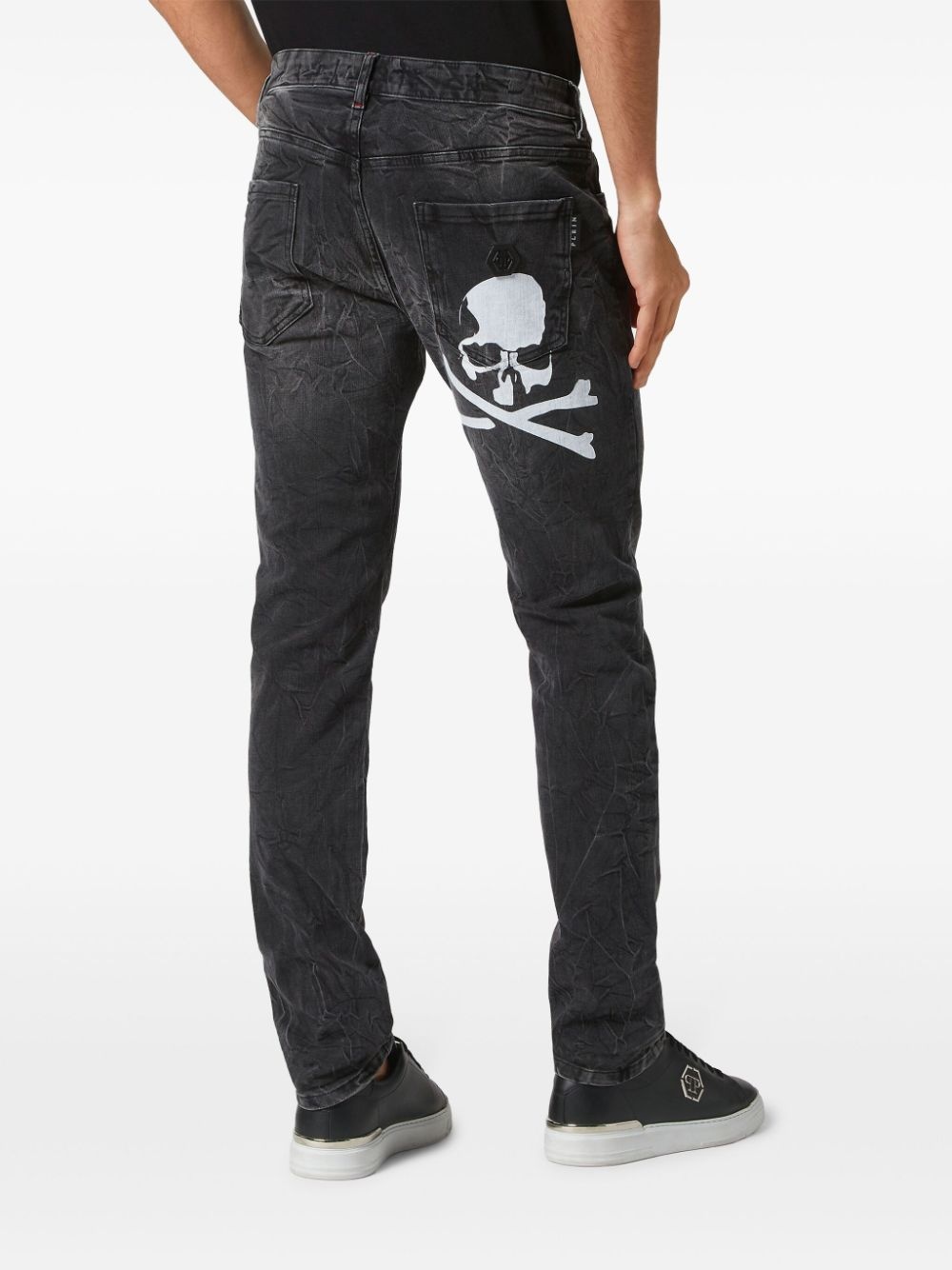 Skull slim-cut jeans - 3