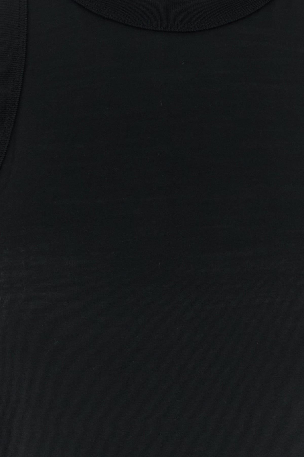 Black silk tank top - 3