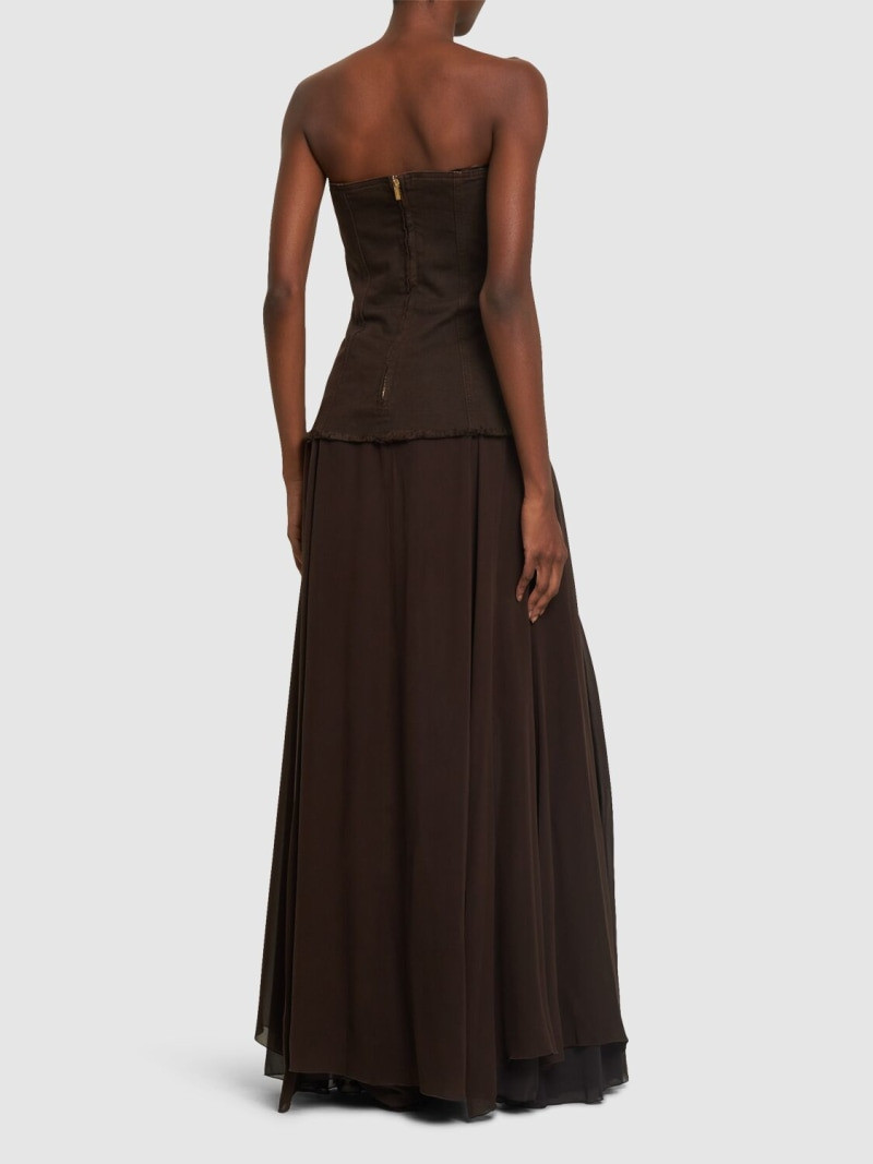 LVR Exclusive silk georgette long dress 3