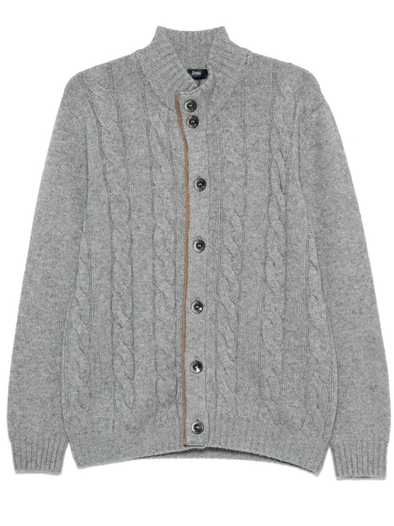 cable-knit cardigan 1