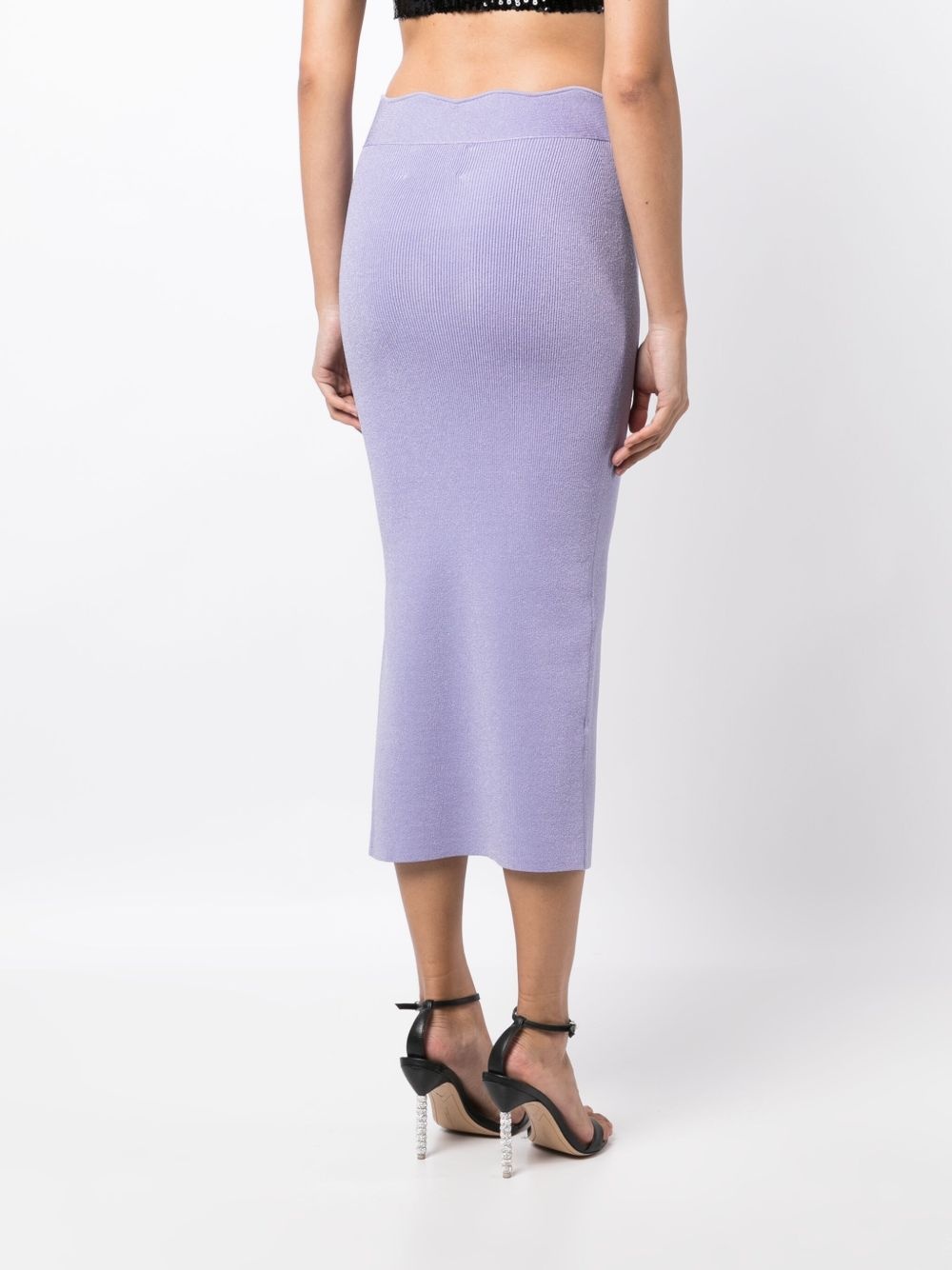 Delia ribbed midi skirt - 4