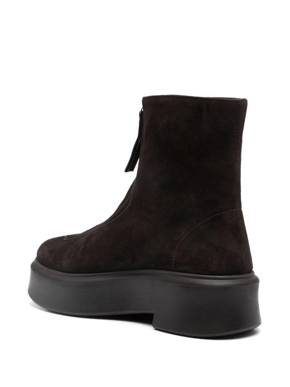 zipped suede boot - 3