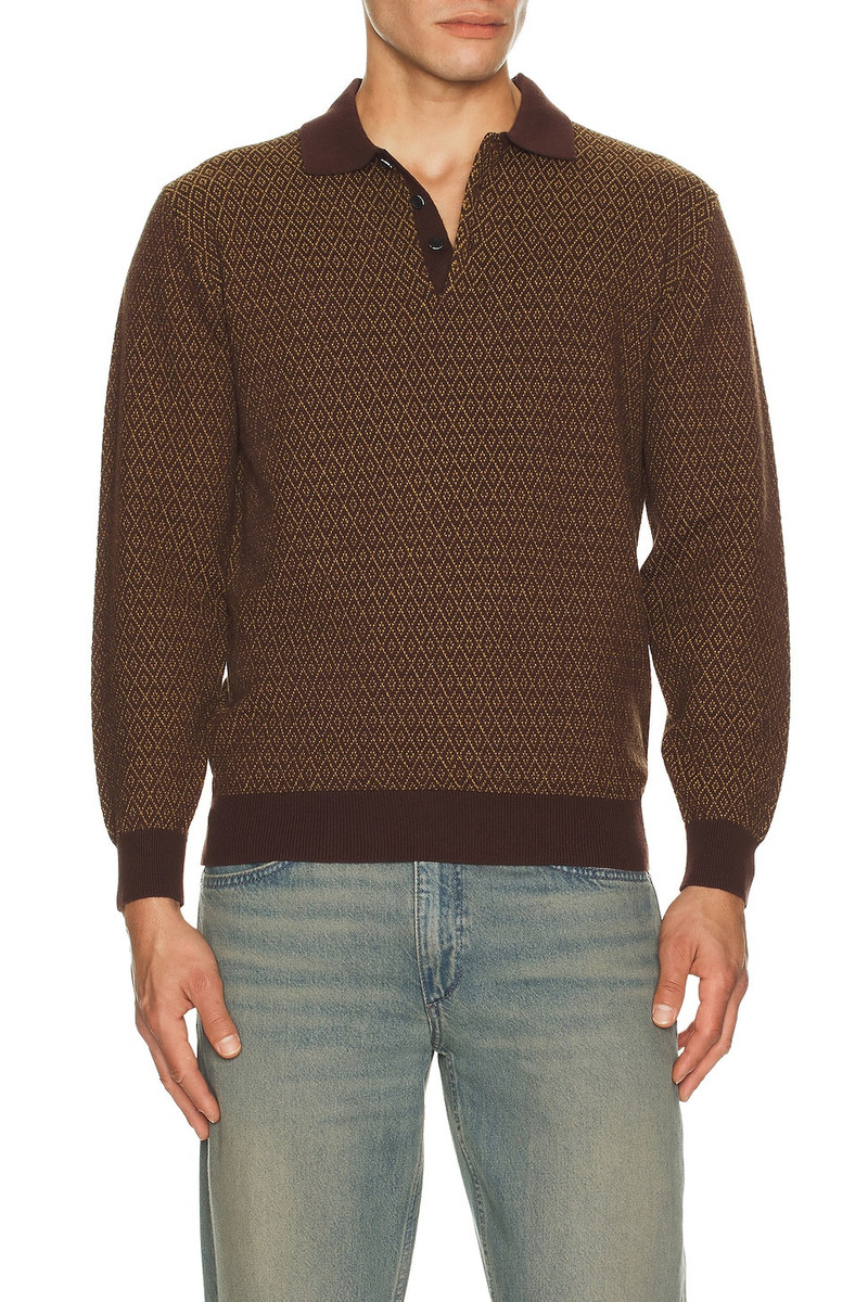 Knit Polo Diamond Pattern 3