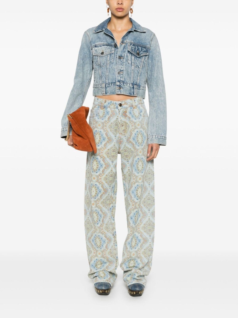 Etro paisley-print straight-leg jeans outlook