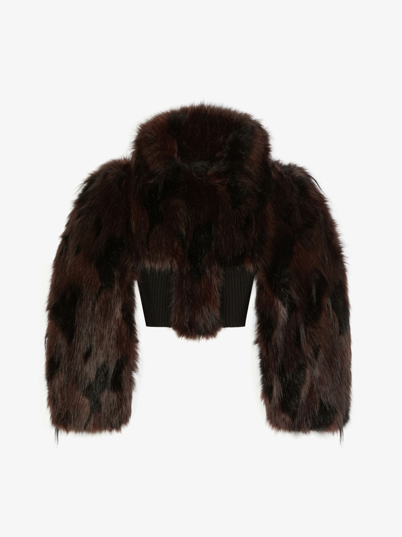 SHORT VEST IN FAUX FUR 1