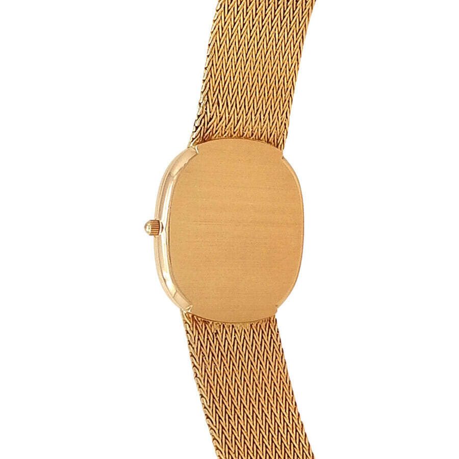Pre-owned Patek Philippe Ellipse Quartz Diamond Blue Dial Ladies Watch 3875/1J - 5