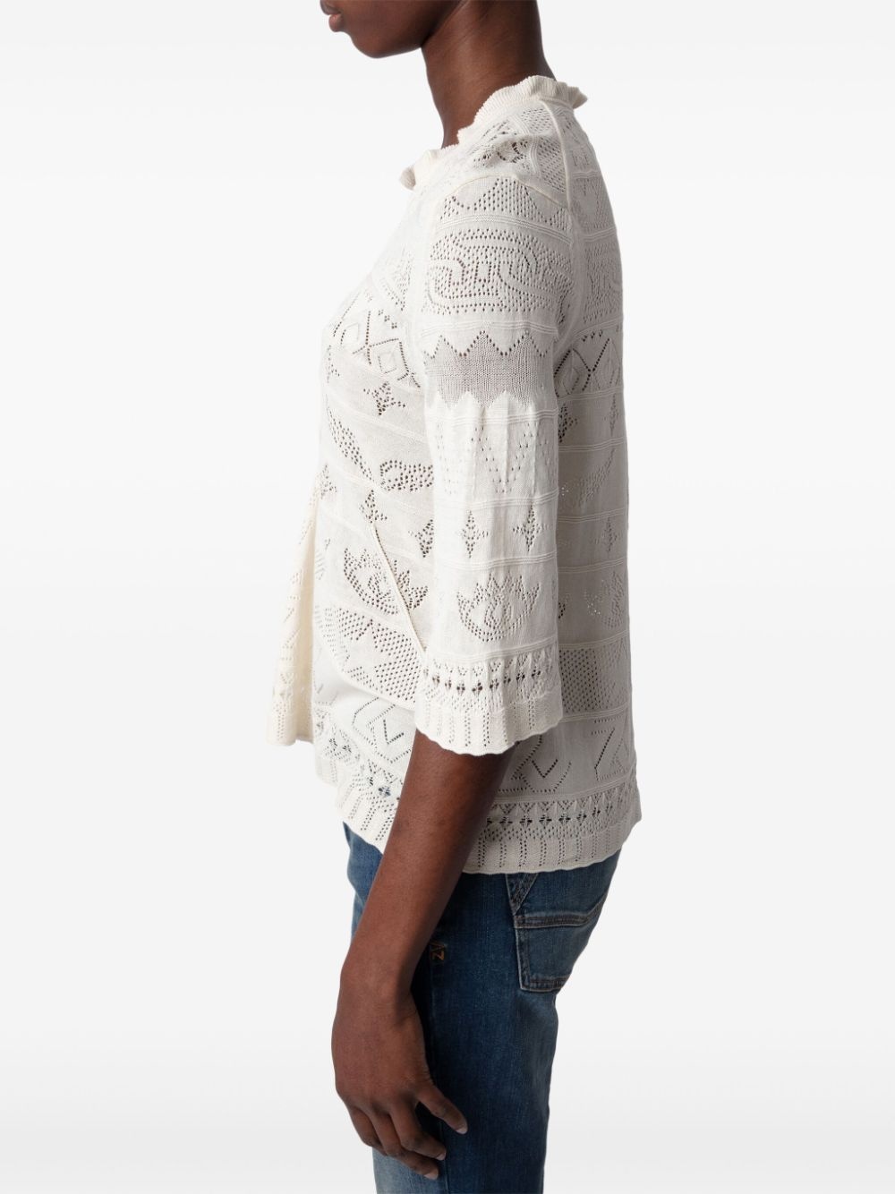 Taho openwork-knit top - 4