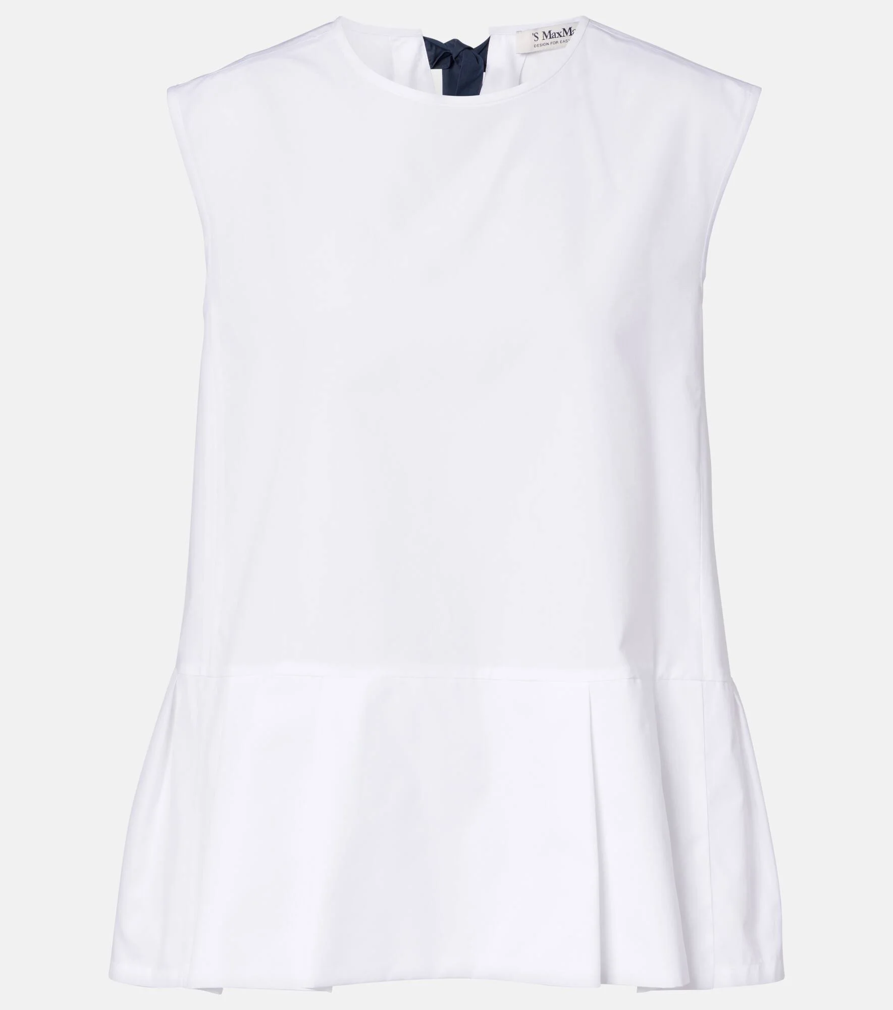 Brava peplum cotton poplin top - 1